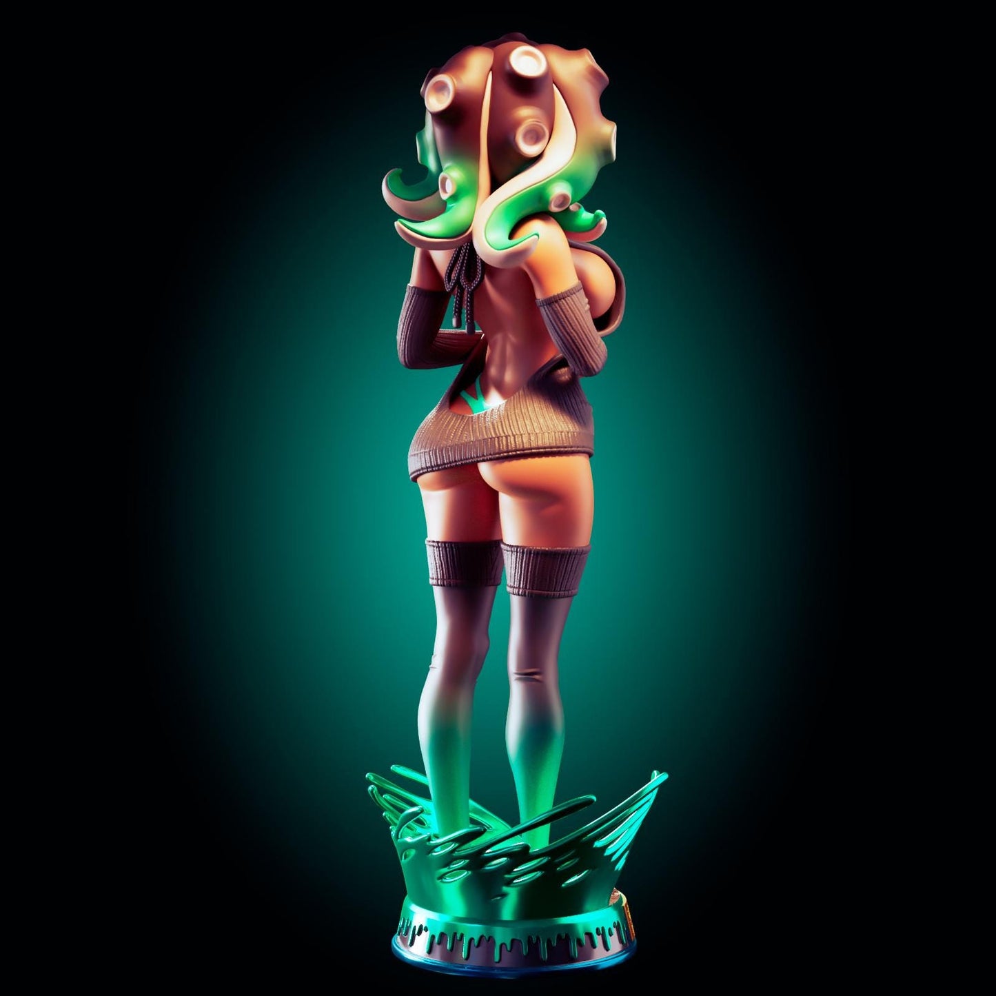 Octopus Girl Model Kit | 3D Resin Printed Figurine | Officer Rhu