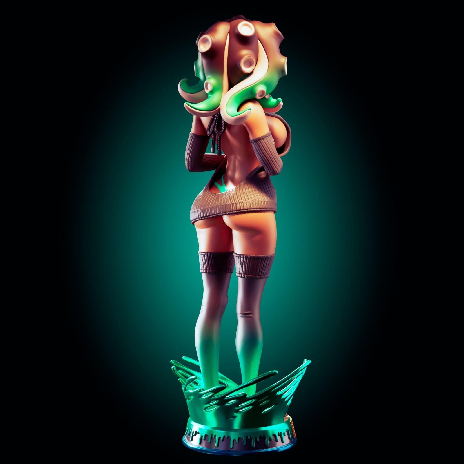 Octopus Girl Model Kit | 3D Resin Printed Figurine | Officer Rhu