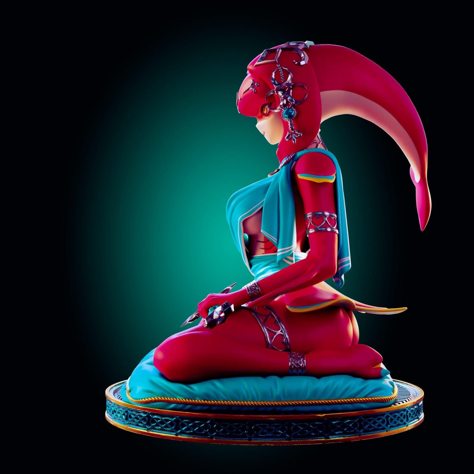 Water Monster Girl Model Kit | 3D Resin Printed Figurine | Officer Rhu