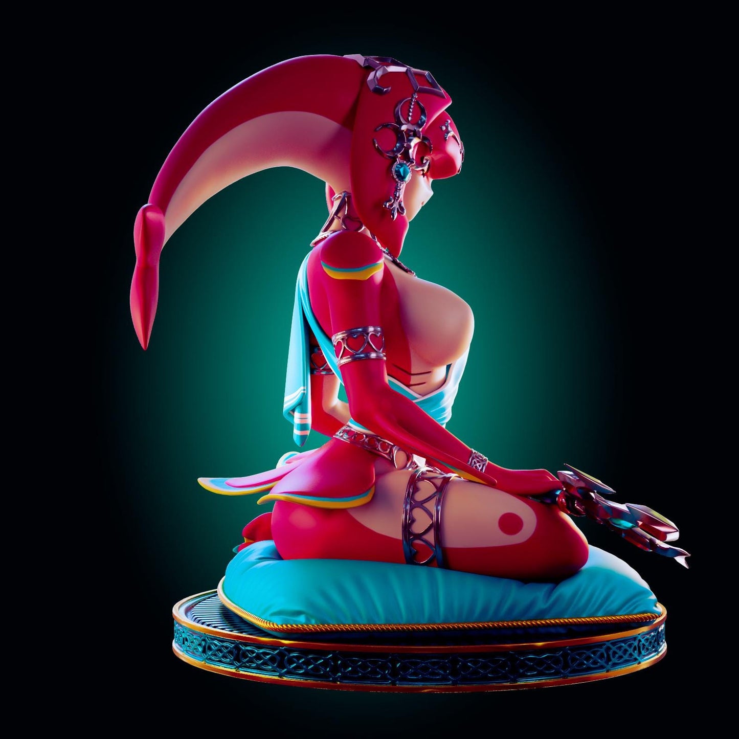 Water Monster Girl Model Kit | 3D Resin Printed Figurine | Officer Rhu