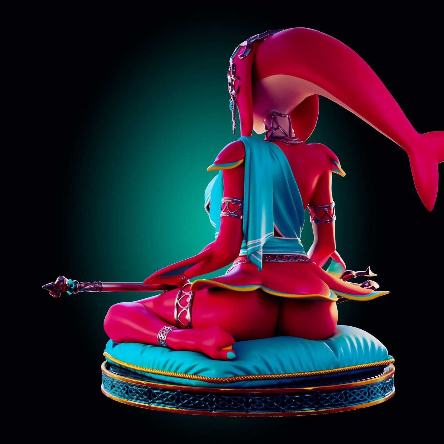 Water Monster Girl Model Kit | 3D Resin Printed Figurine | Officer Rhu
