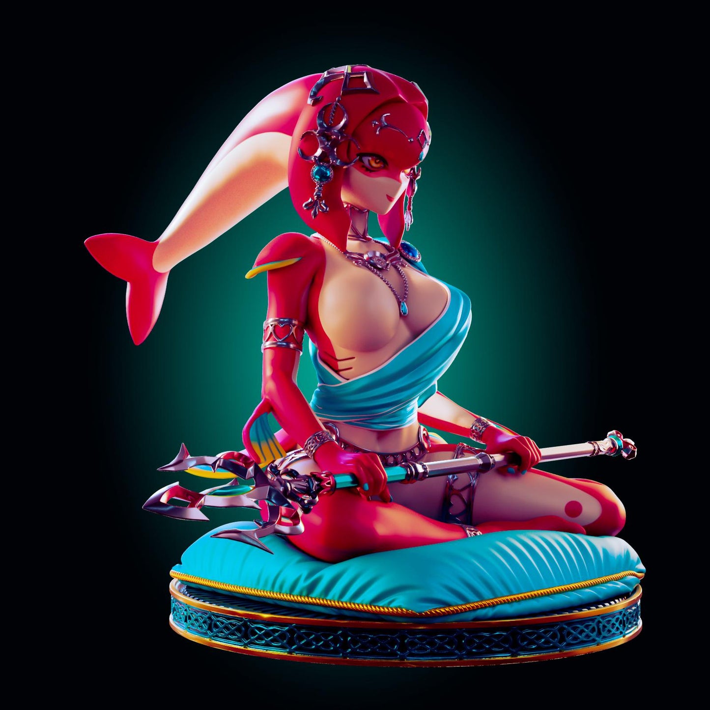 Water Monster Girl Model Kit | 3D Resin Printed Figurine | Officer Rhu
