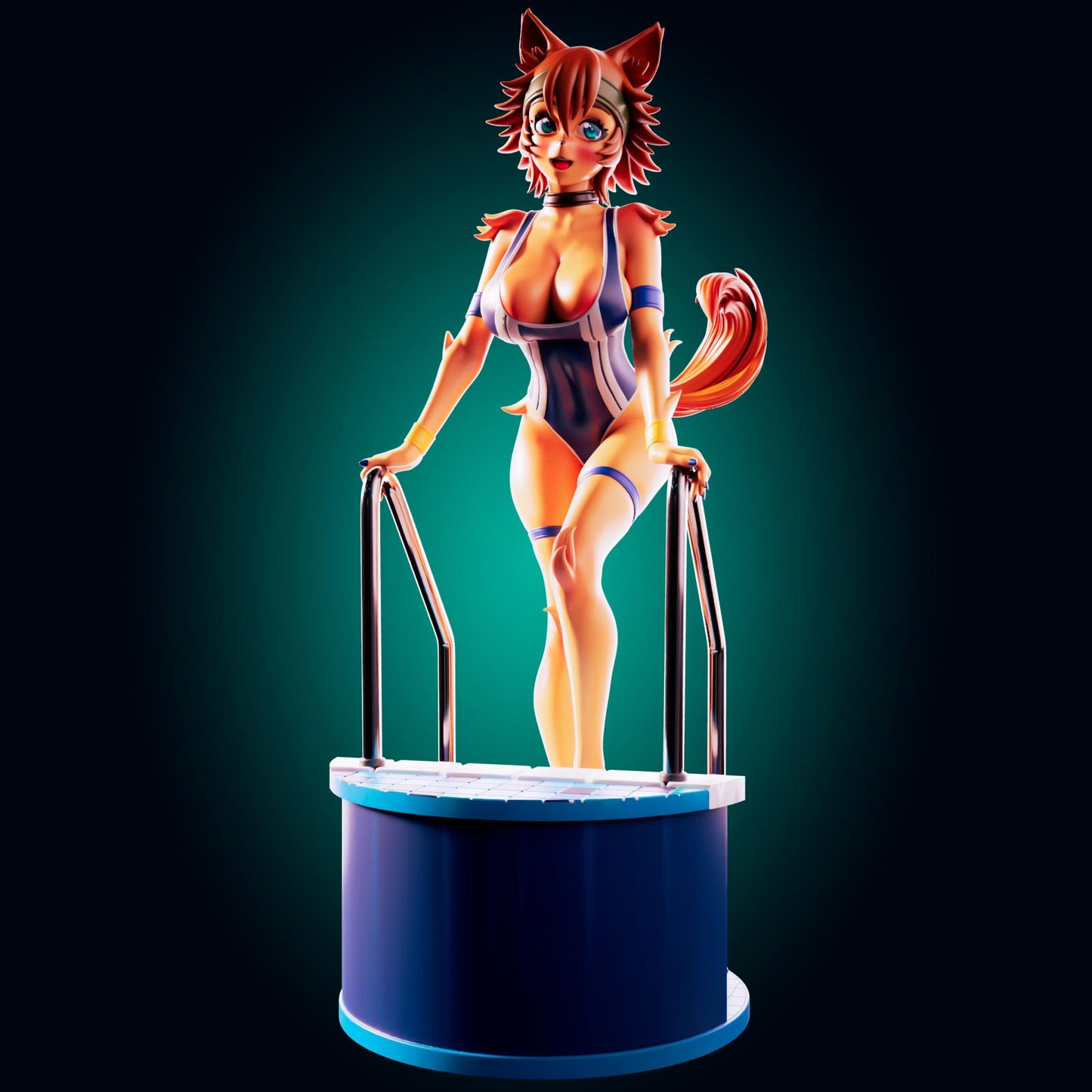 Puppy Girl Model Kit | 3D Resin Printed Figurine | Officer Rhu