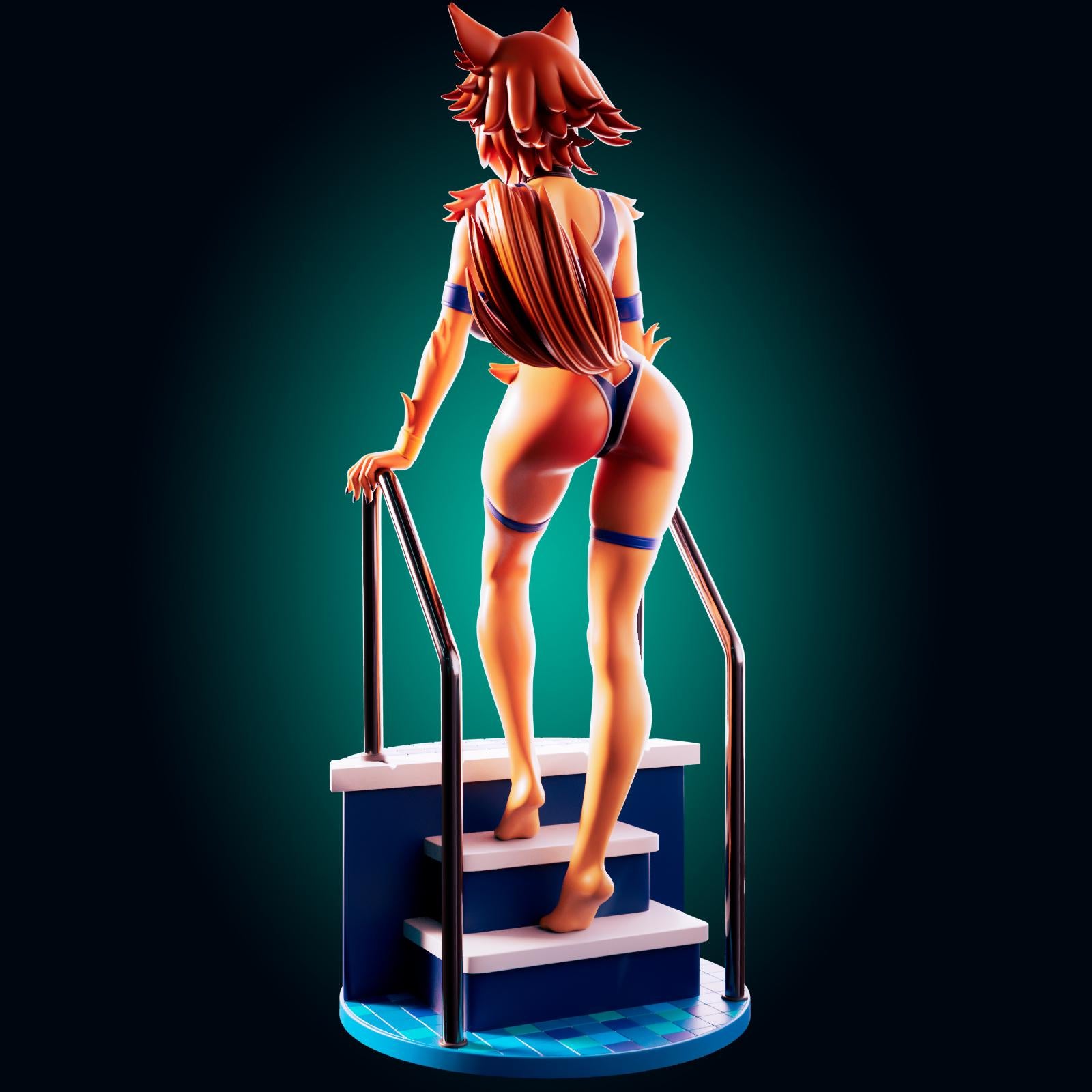 Puppy Girl Model Kit | 3D Resin Printed Figurine | Officer Rhu