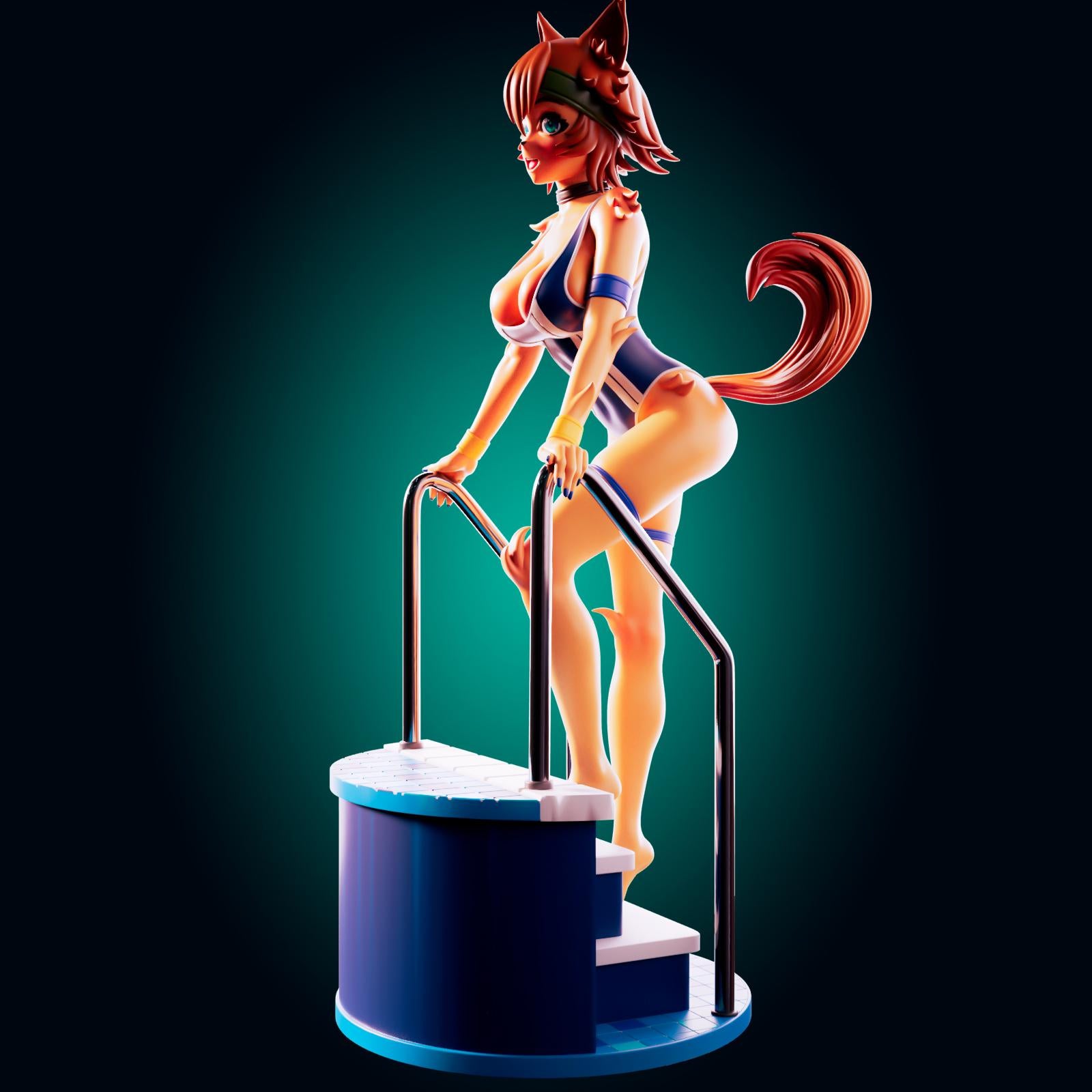 Puppy Girl Model Kit | 3D Resin Printed Figurine | Officer Rhu