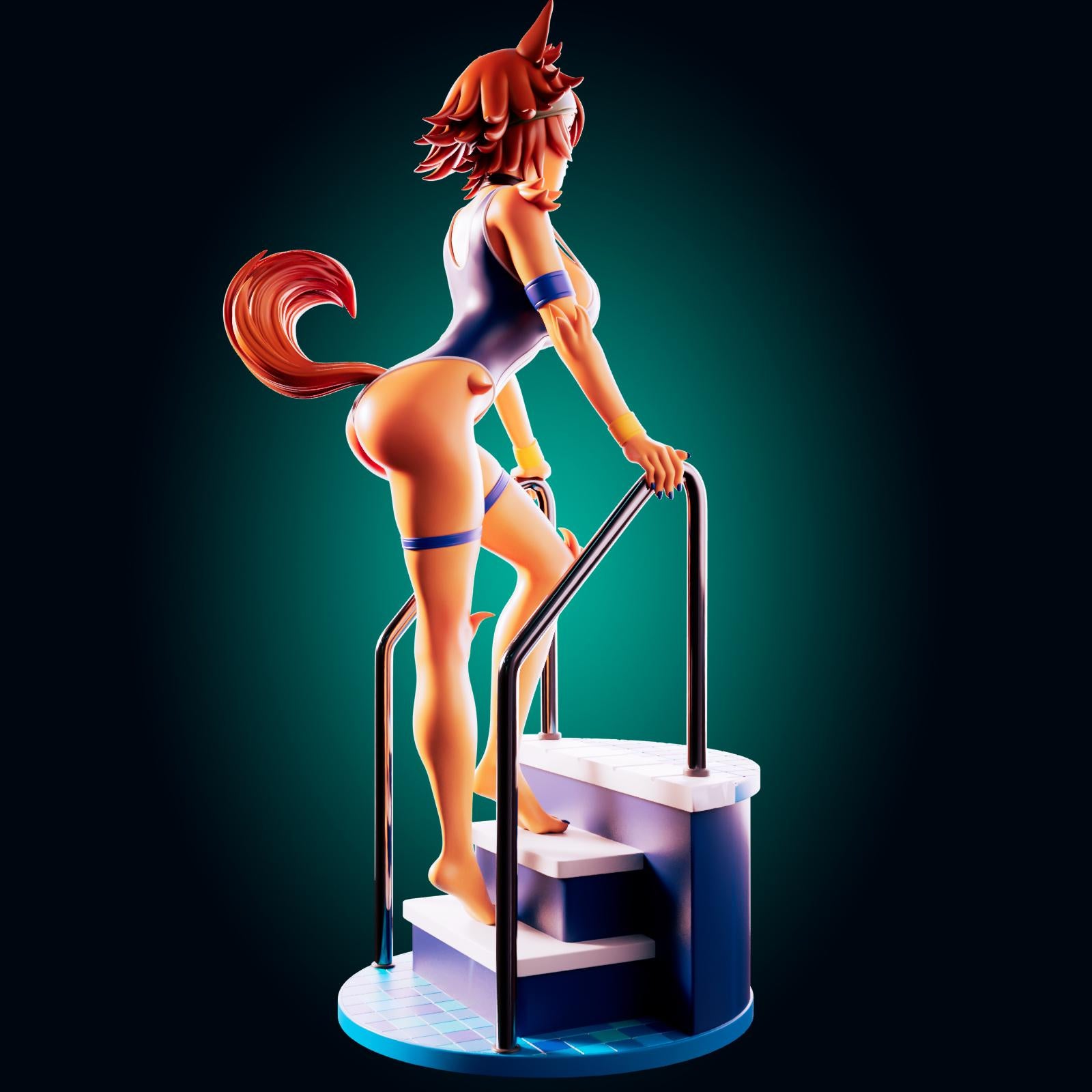 Puppy Girl Model Kit | 3D Resin Printed Figurine | Officer Rhu