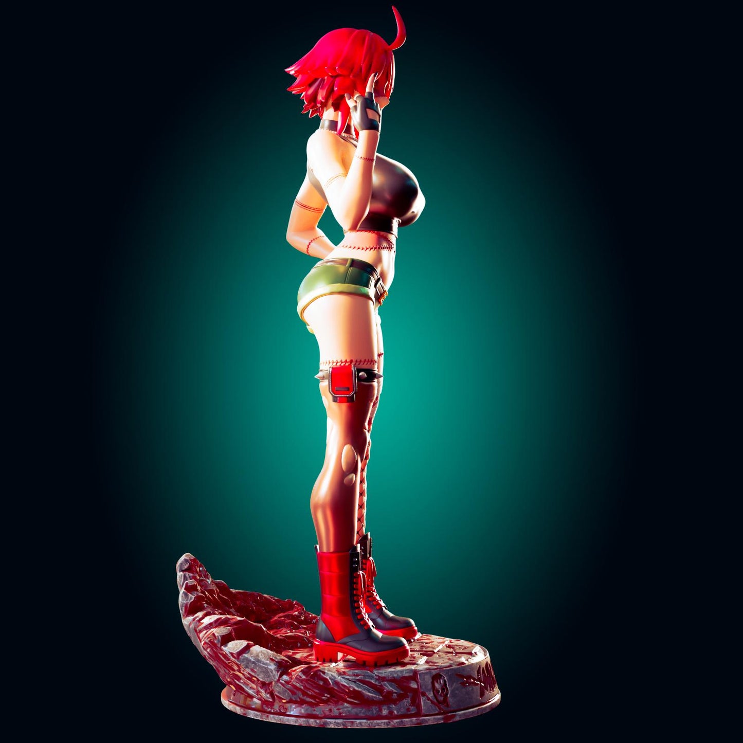 Zombie Girl Model Kit | 3D Resin Printed Figurine | Officer Rhu