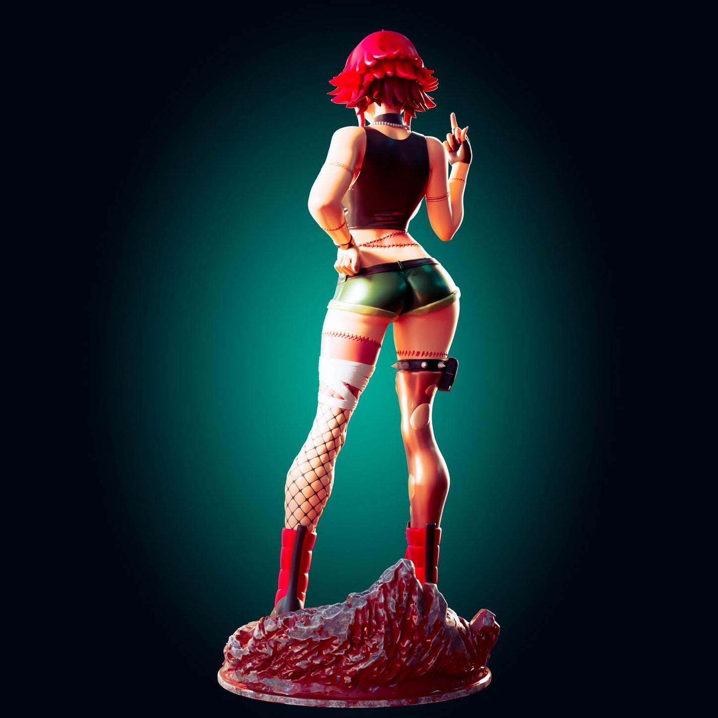 Zombie Girl Model Kit | 3D Resin Printed Figurine | Officer Rhu