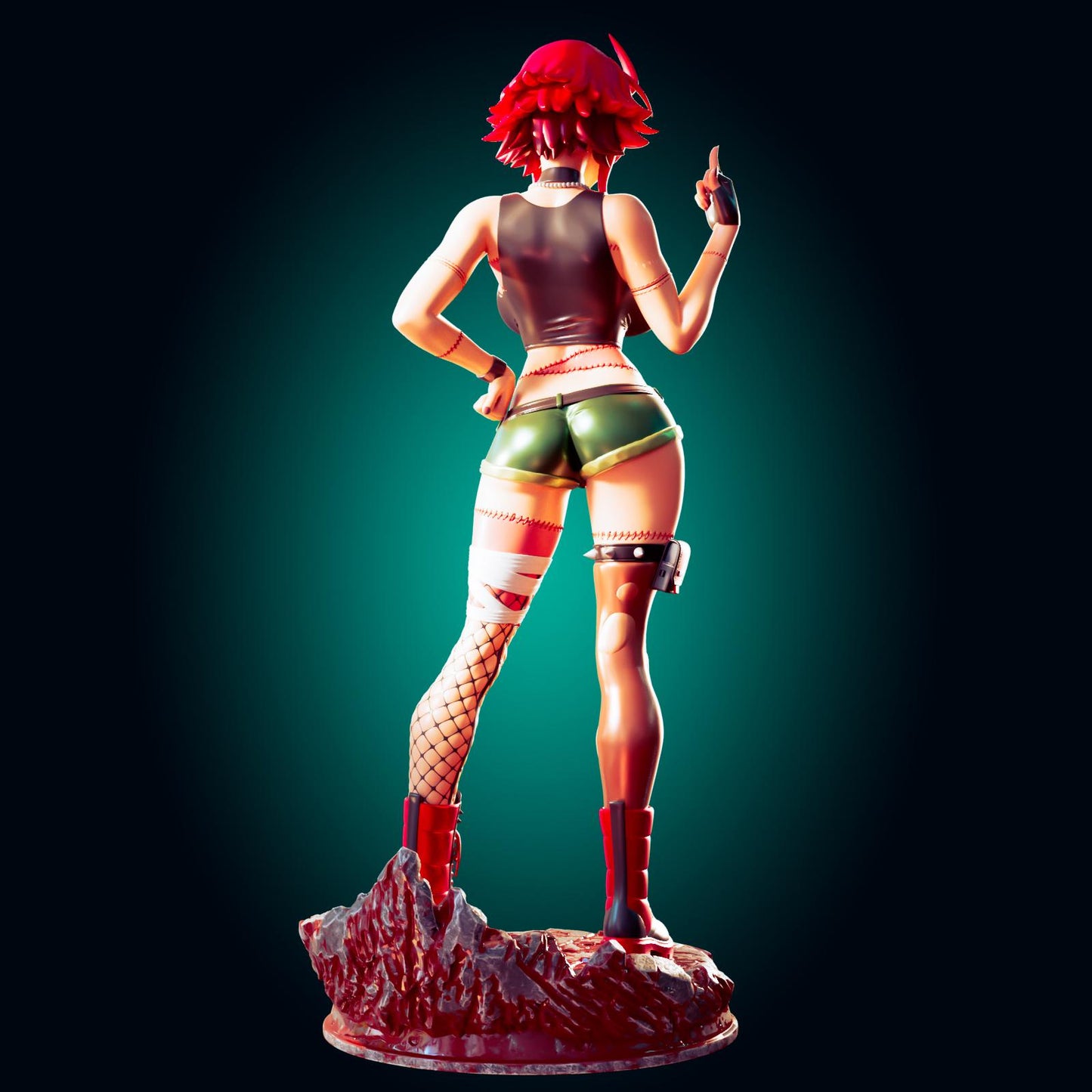 Zombie Girl Model Kit | 3D Resin Printed Figurine | Officer Rhu