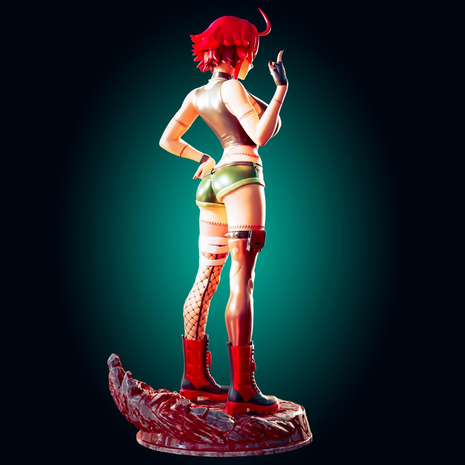 Zombie Girl Model Kit | 3D Resin Printed Figurine | Officer Rhu