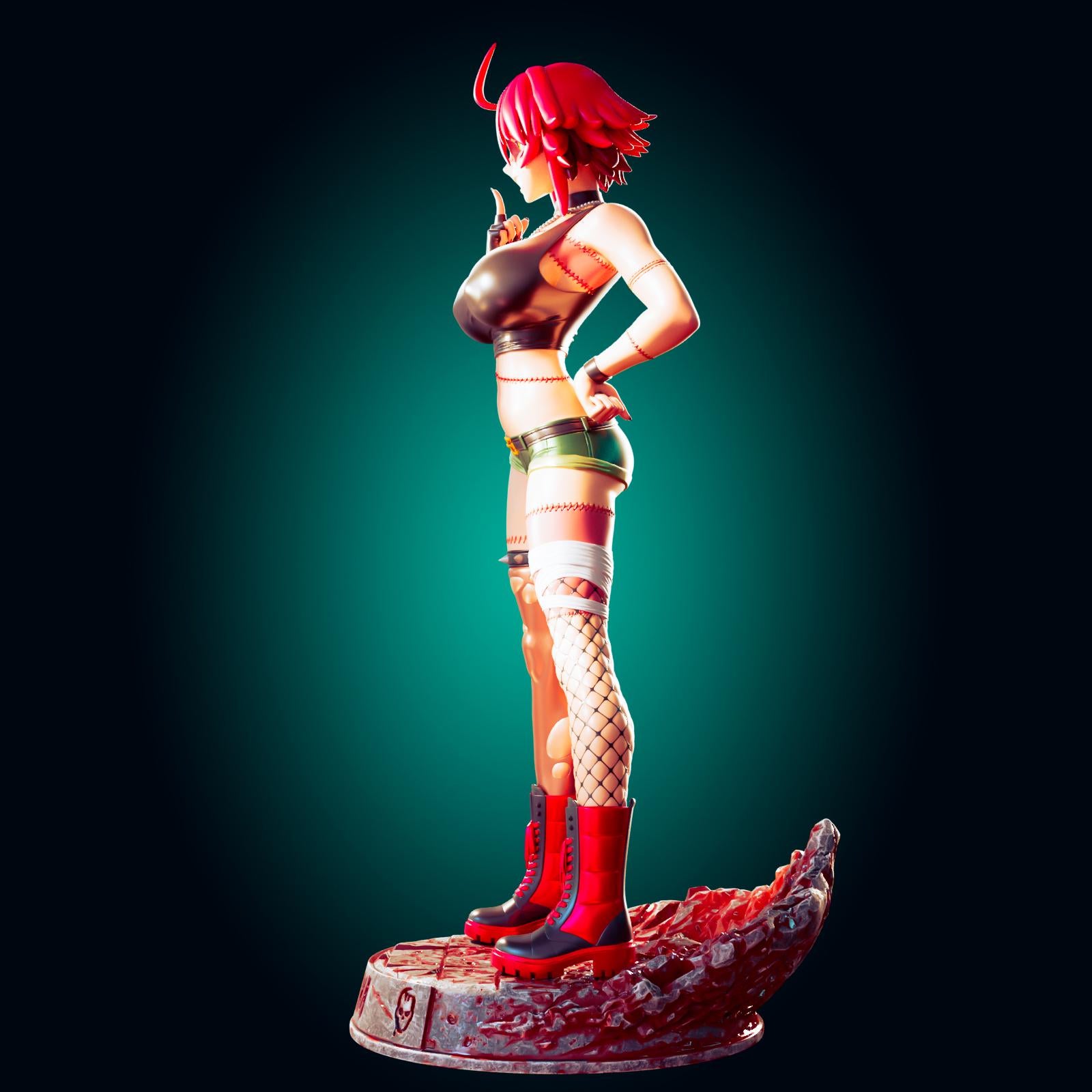 Zombie Girl Model Kit | 3D Resin Printed Figurine | Officer Rhu