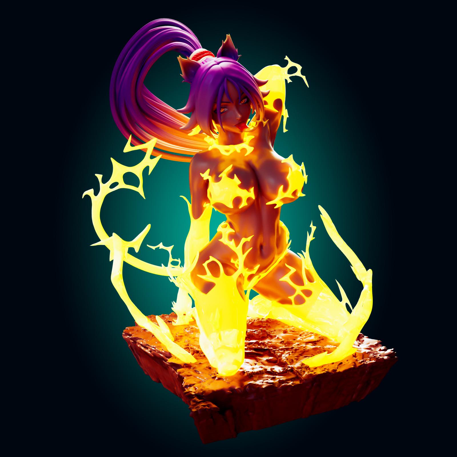 Lightning Cat Girl Model Kit | 3D Resin Printed Figurine | Officer Rhu