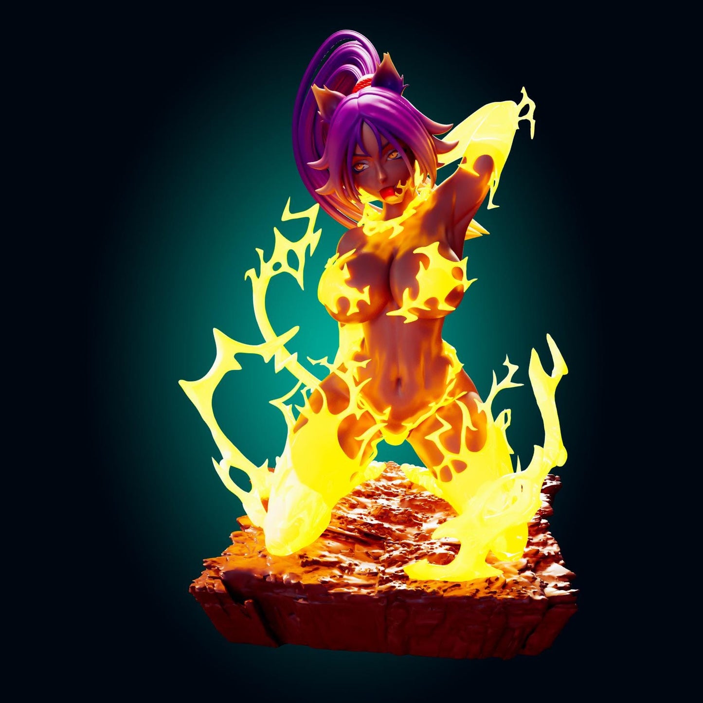 Lightning Cat Girl Model Kit | 3D Resin Printed Figurine | Officer Rhu