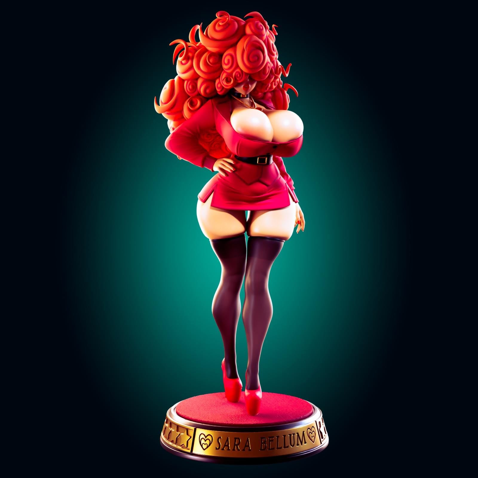 Secretary Pin Up Model Kit | 3D Resin Printed Figurine | Officer Rhu