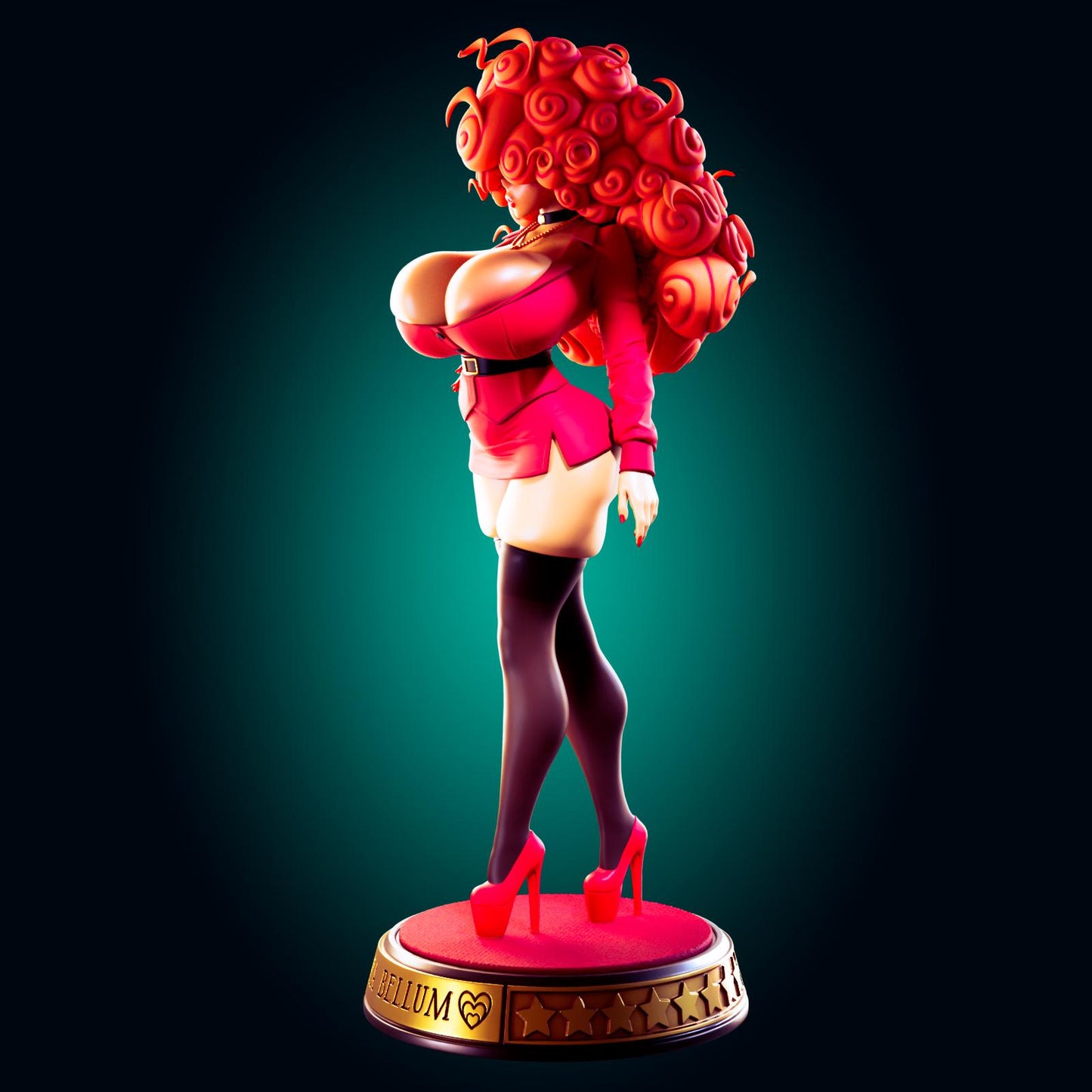Secretary Pin Up Model Kit | 3D Resin Printed Figurine | Officer Rhu