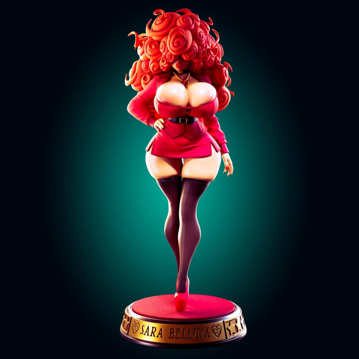 Secretary Pin Up Model Kit | 3D Resin Printed Figurine | Officer Rhu