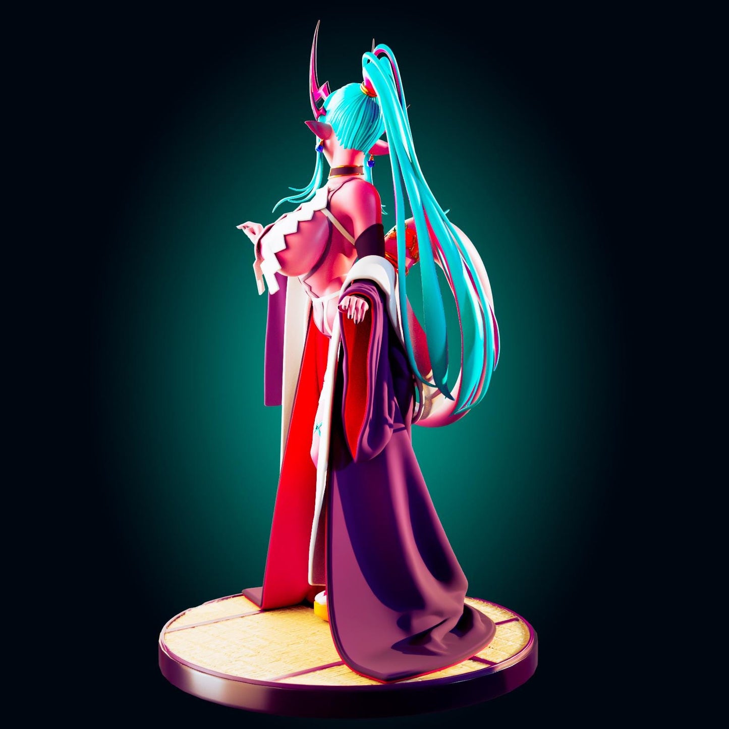 Spirit Maiden Pin Up Model Kit | 3D Resin Printed Figurine | Officer Rhu