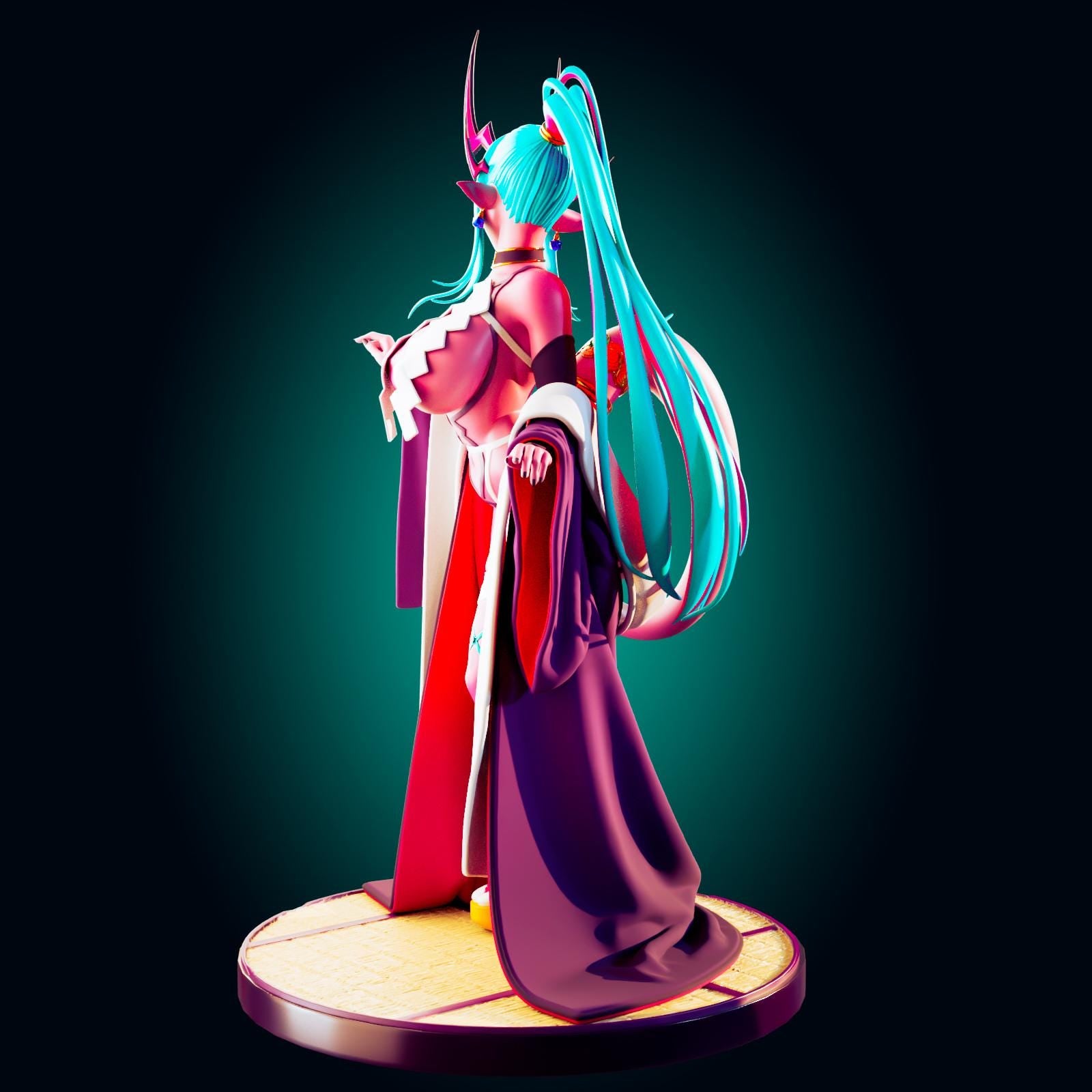Spirit Maiden Pin Up Model Kit | 3D Resin Printed Figurine | Officer Rhu