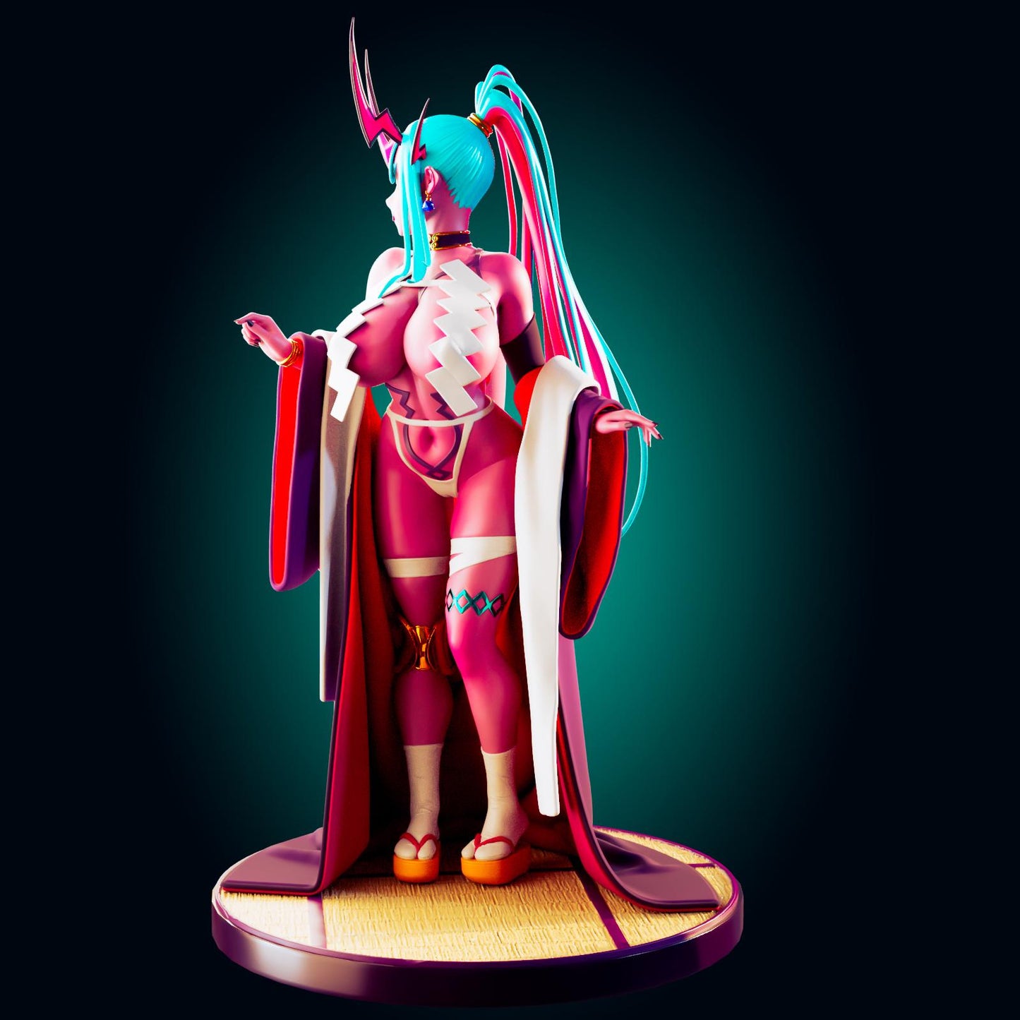 Spirit Maiden Pin Up Model Kit | 3D Resin Printed Figurine | Officer Rhu