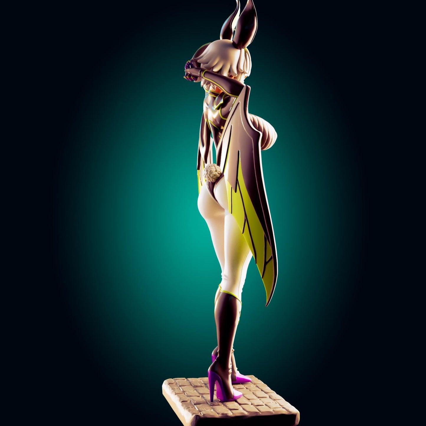 Demon Bat Girl Pin Up Model Kit | 3D Resin Printed Figurine | Officer Rhu