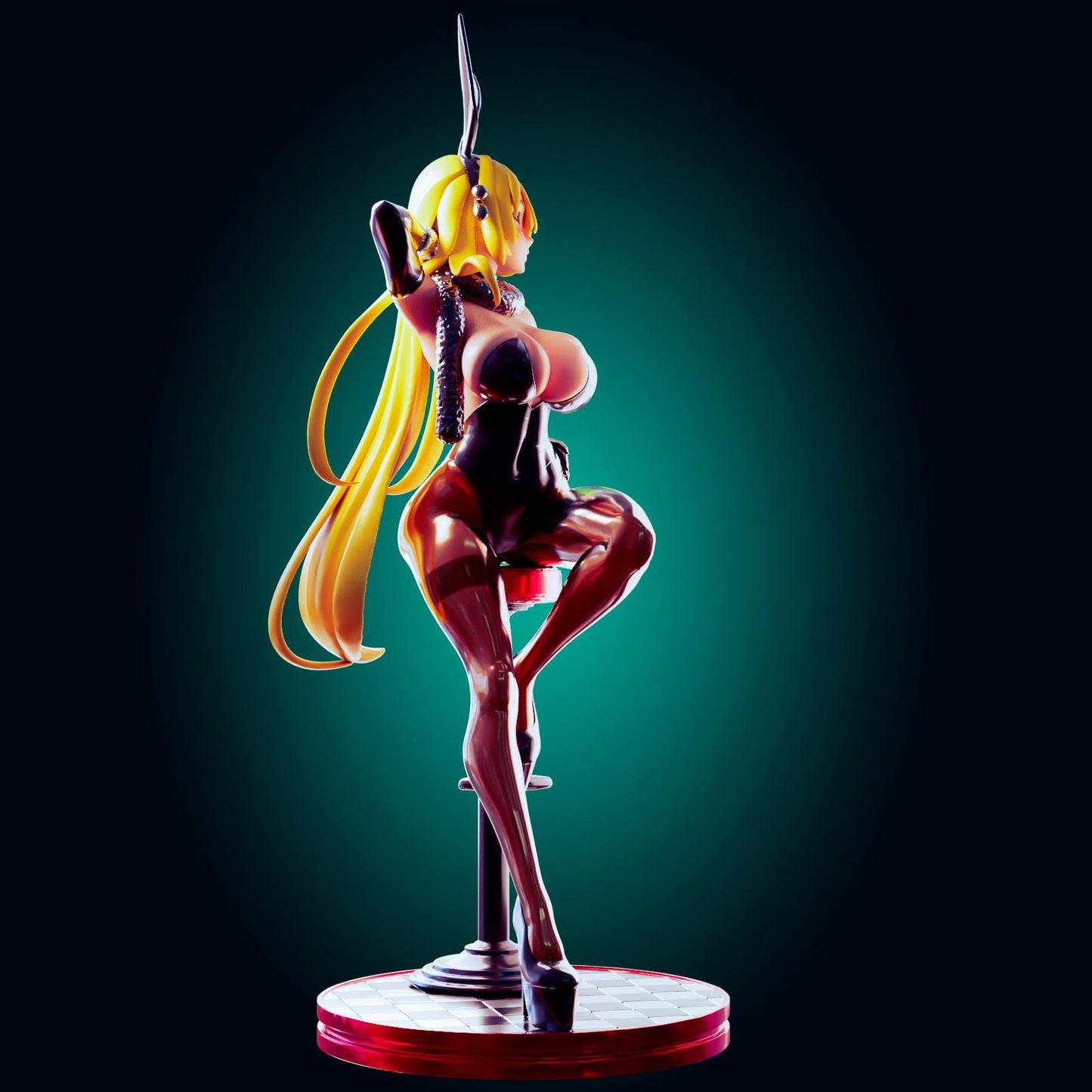 Bunny Suit Pin Up Model Kit | 3D Resin Printed Figurine | Officer Rhu