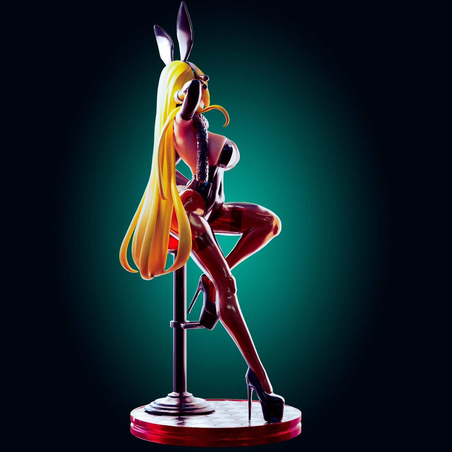 Bunny Suit Pin Up Model Kit | 3D Resin Printed Figurine | Officer Rhu