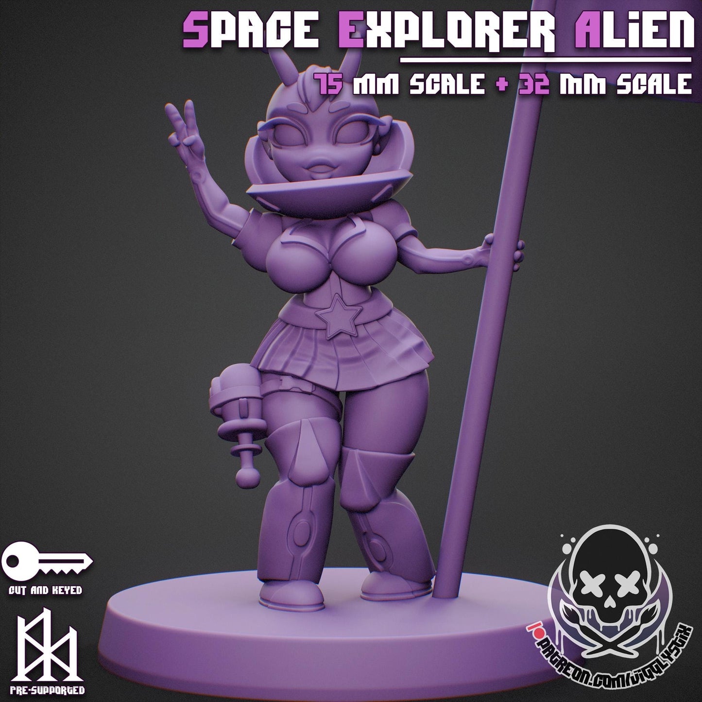 Space Explorer Alien Miniature | Jigglystix