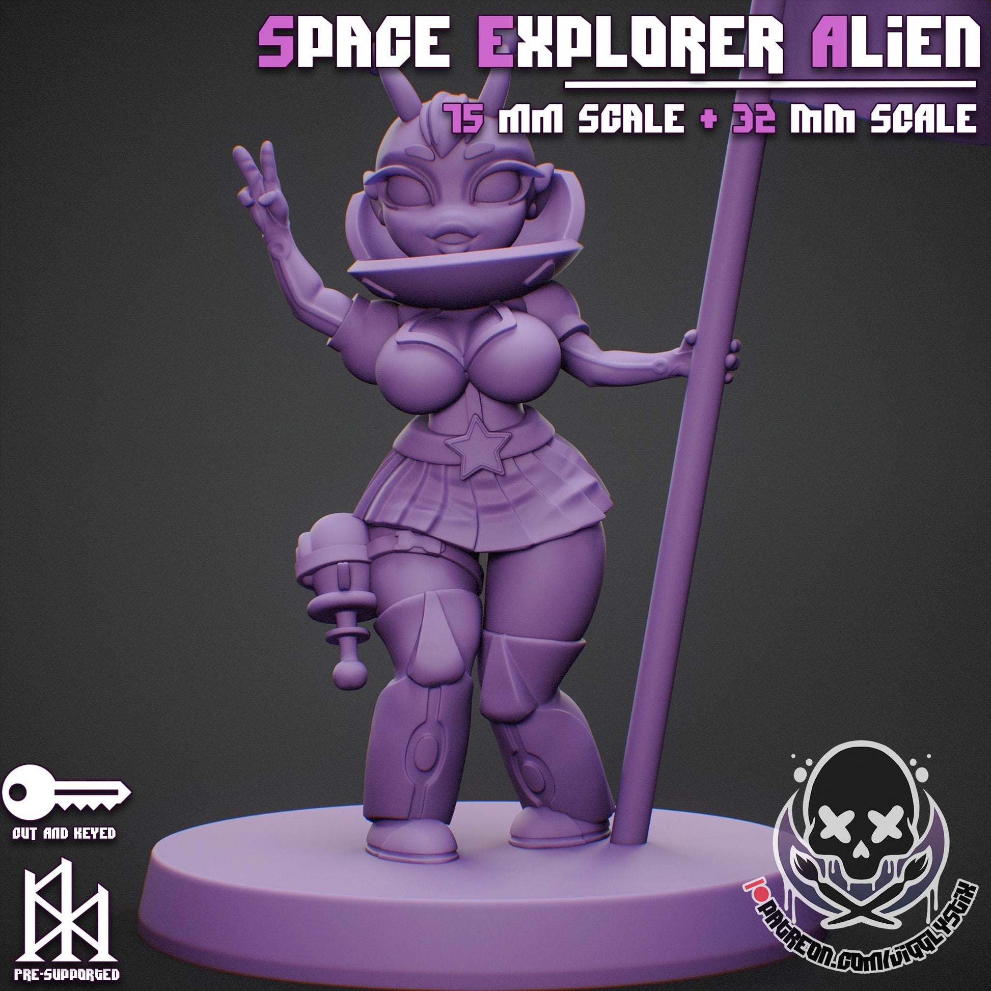 Space Explorer Alien Miniature | Jigglystix