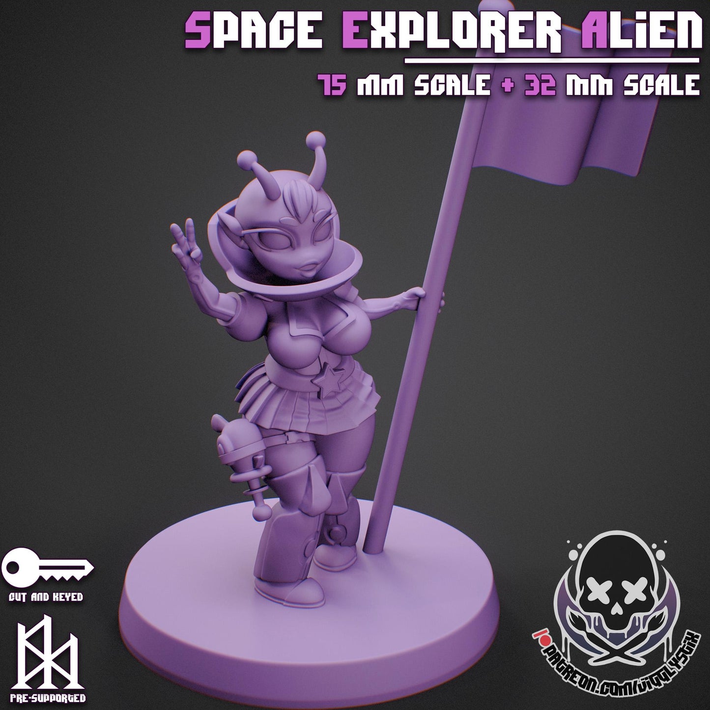 Space Explorer Alien Miniature | Jigglystix