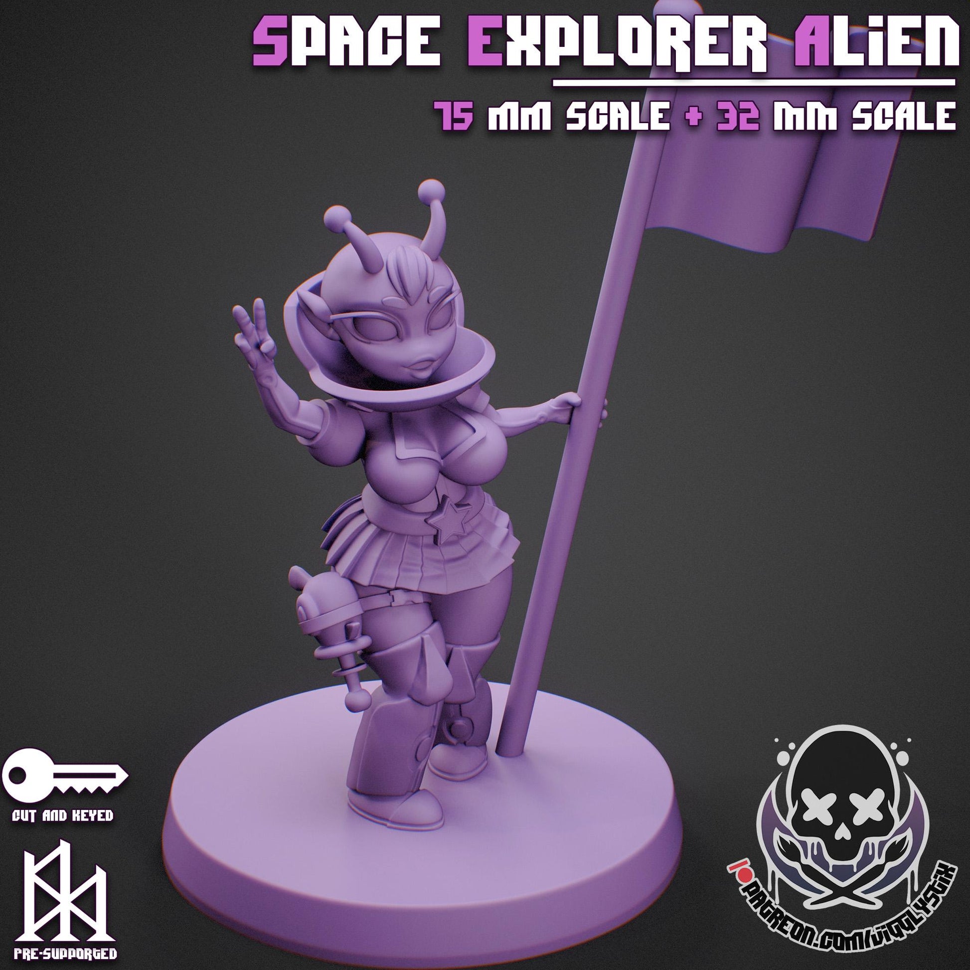 Space Explorer Alien Miniature | Jigglystix
