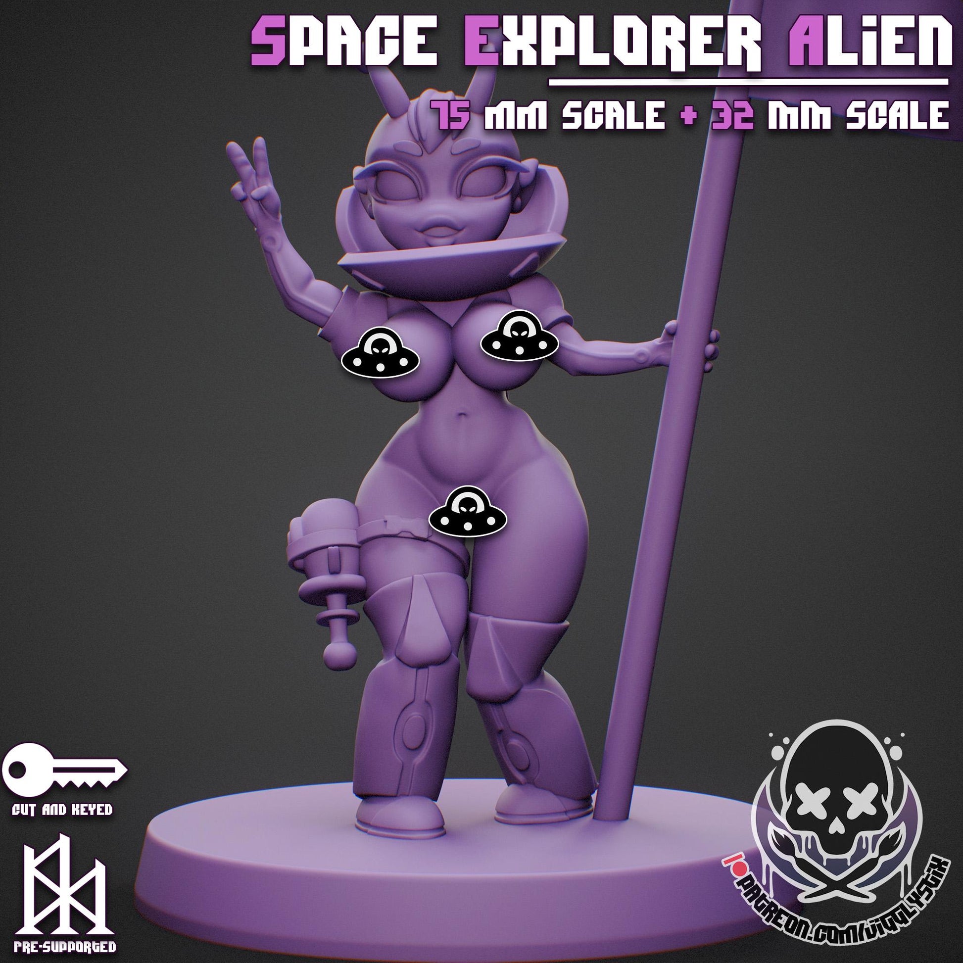 Space Explorer Alien Miniature | Jigglystix