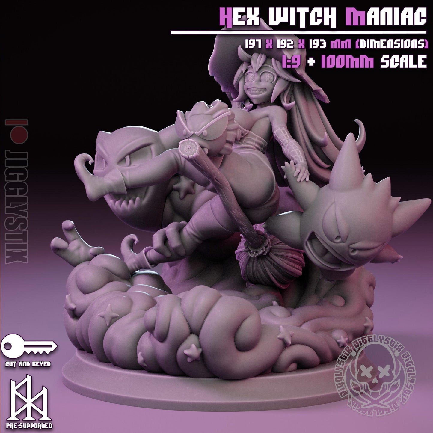 Witch Girl Model Kit | Jigglystix
