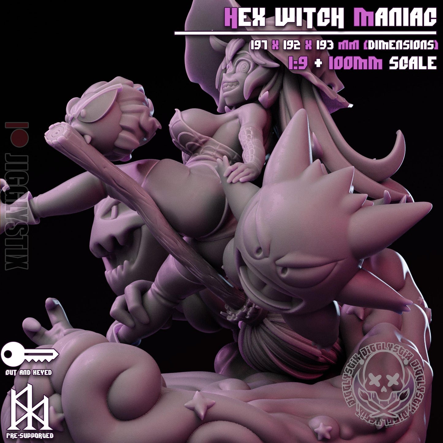 Witch Girl Model Kit | Jigglystix