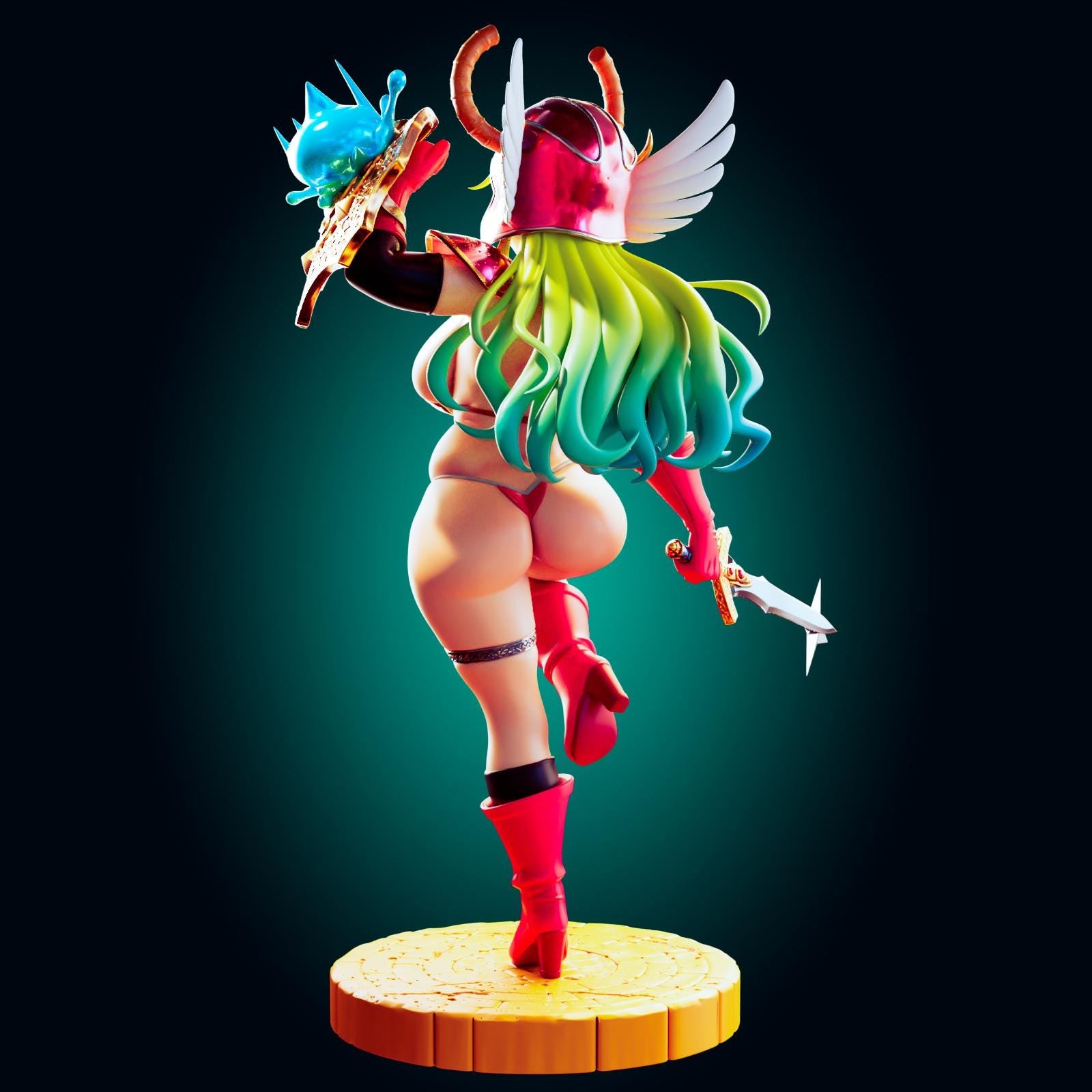 Aztec Warrior Girl Pin Up Model Kit | 3D Resin Printed Figurine | Officer Rhu