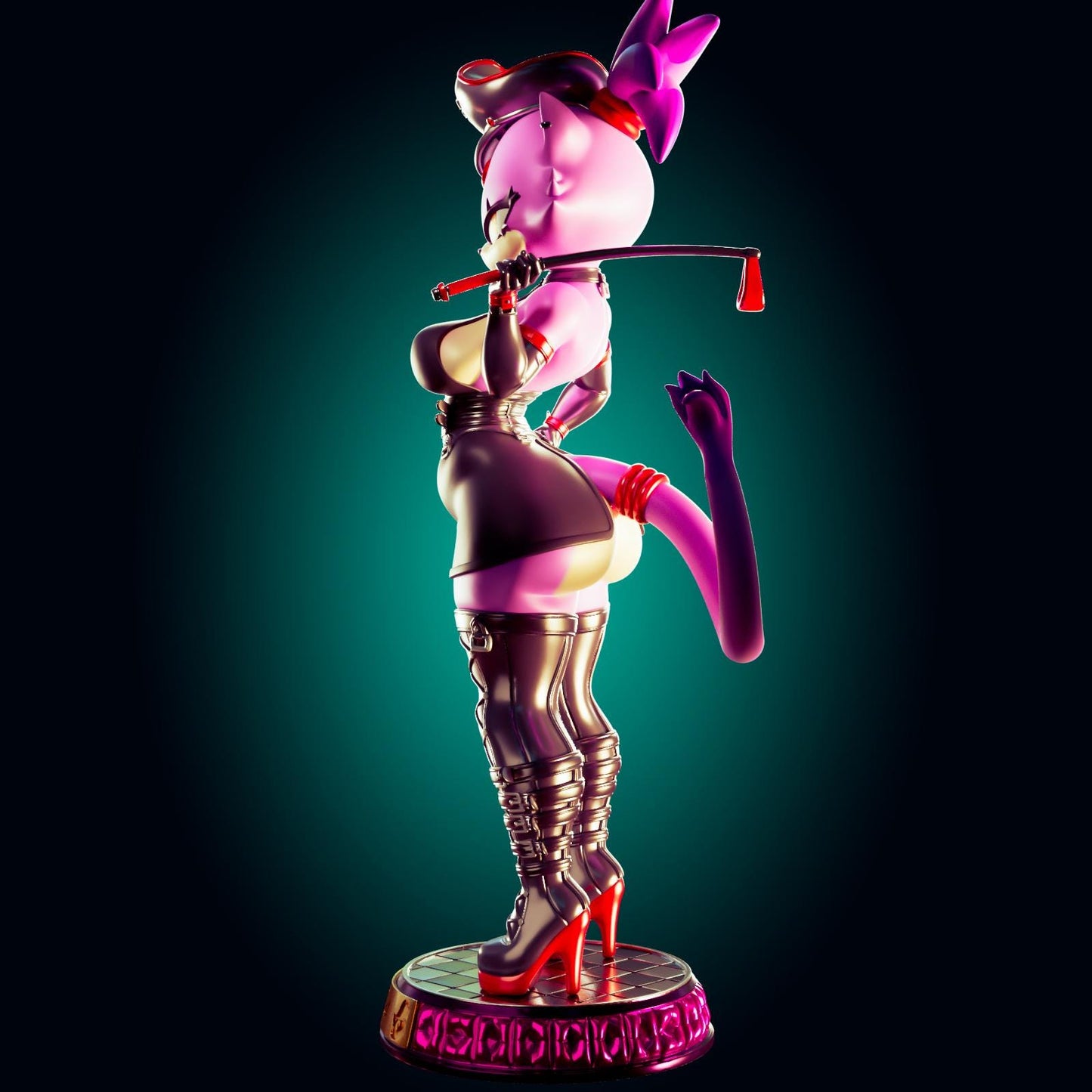 Goth Cat Model Kit | 3D Resin Printed Figurine | Officer Rhu