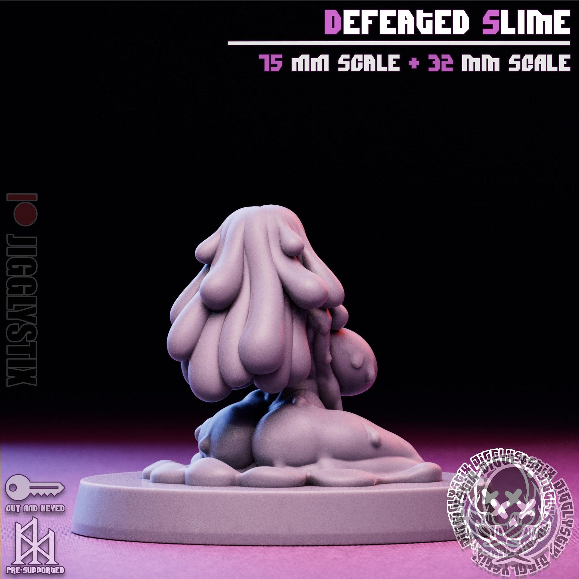 Defeated Slime Girl Miniature | Jigglystix