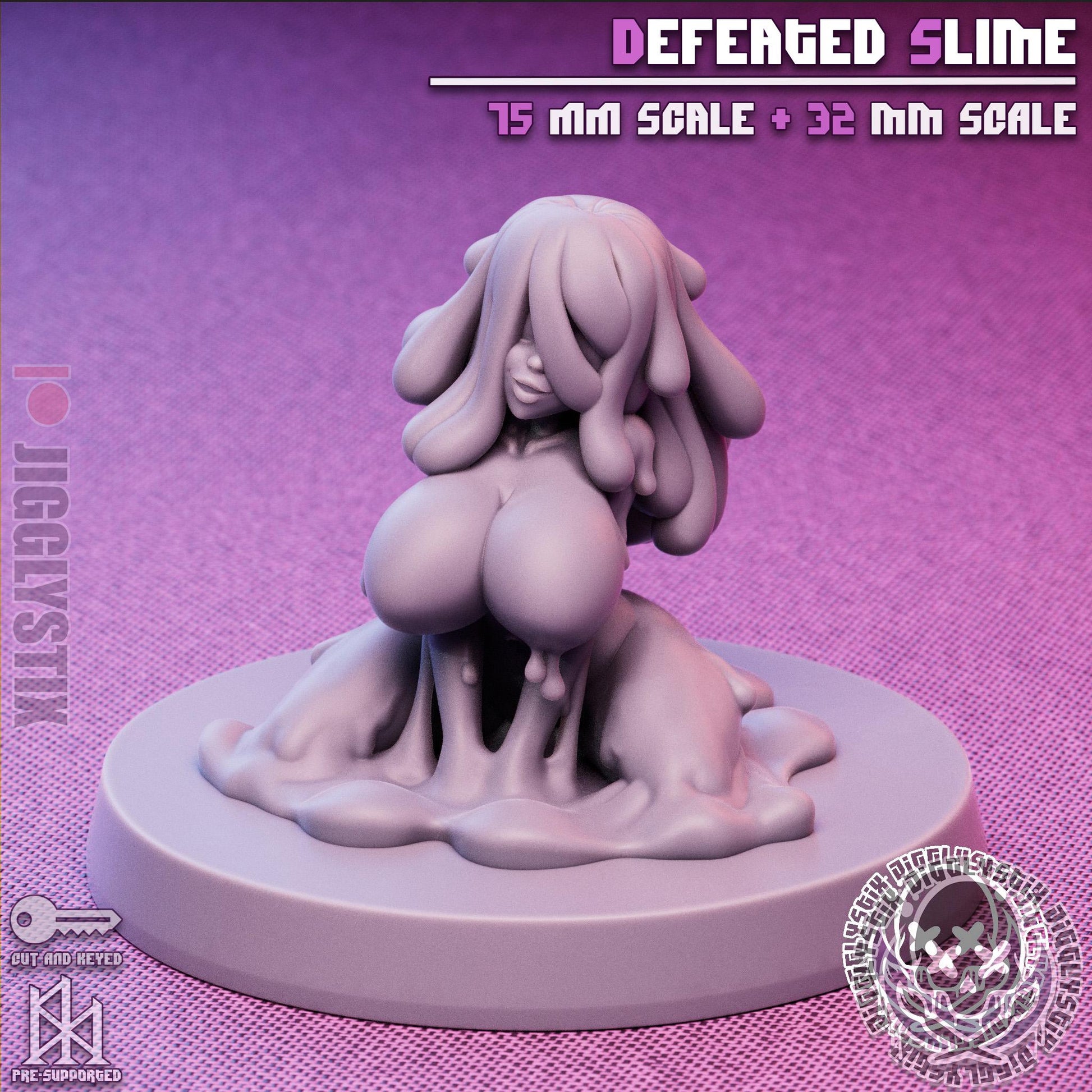 Defeated Slime Girl Miniature | Jigglystix