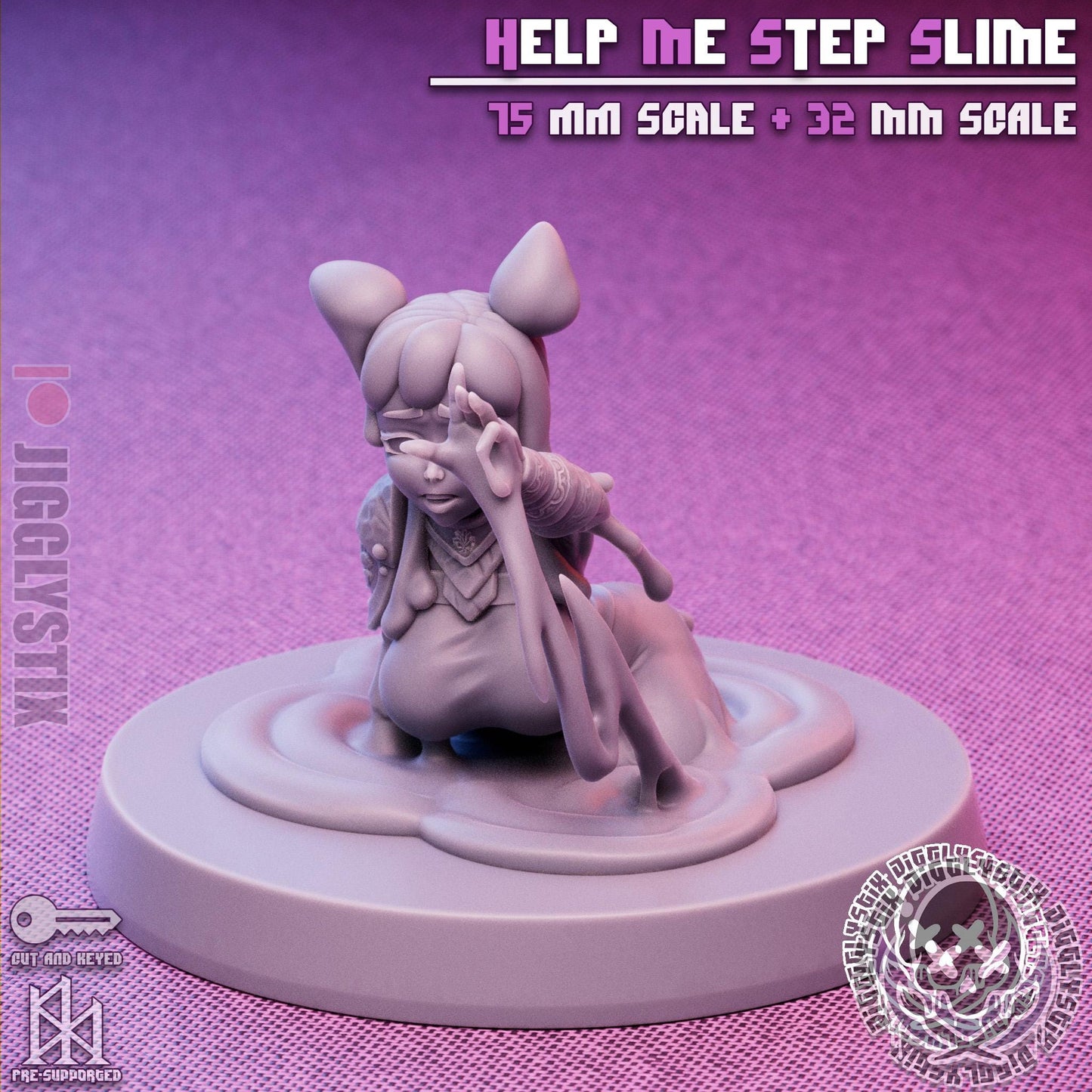 Help Me Step Slime Girl Miniature | Jigglystix
