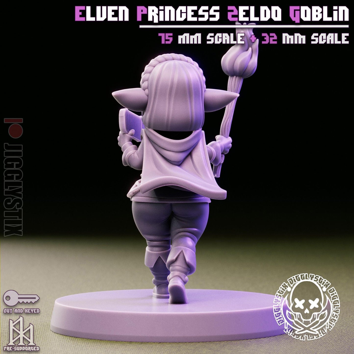 Elven Princess Goblin Miniature | Jigglystix