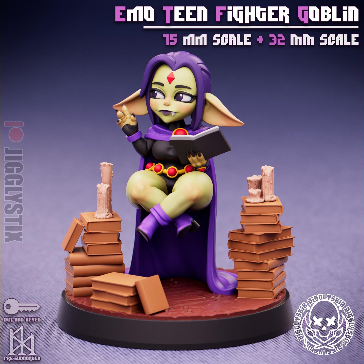 Emo Fighter Goblin Miniature | Jigglystix