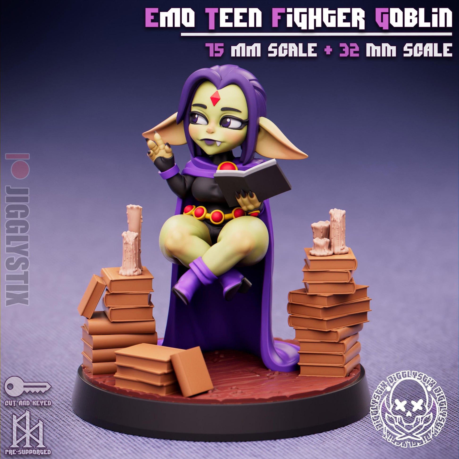 Emo Fighter Goblin Miniature | Jigglystix