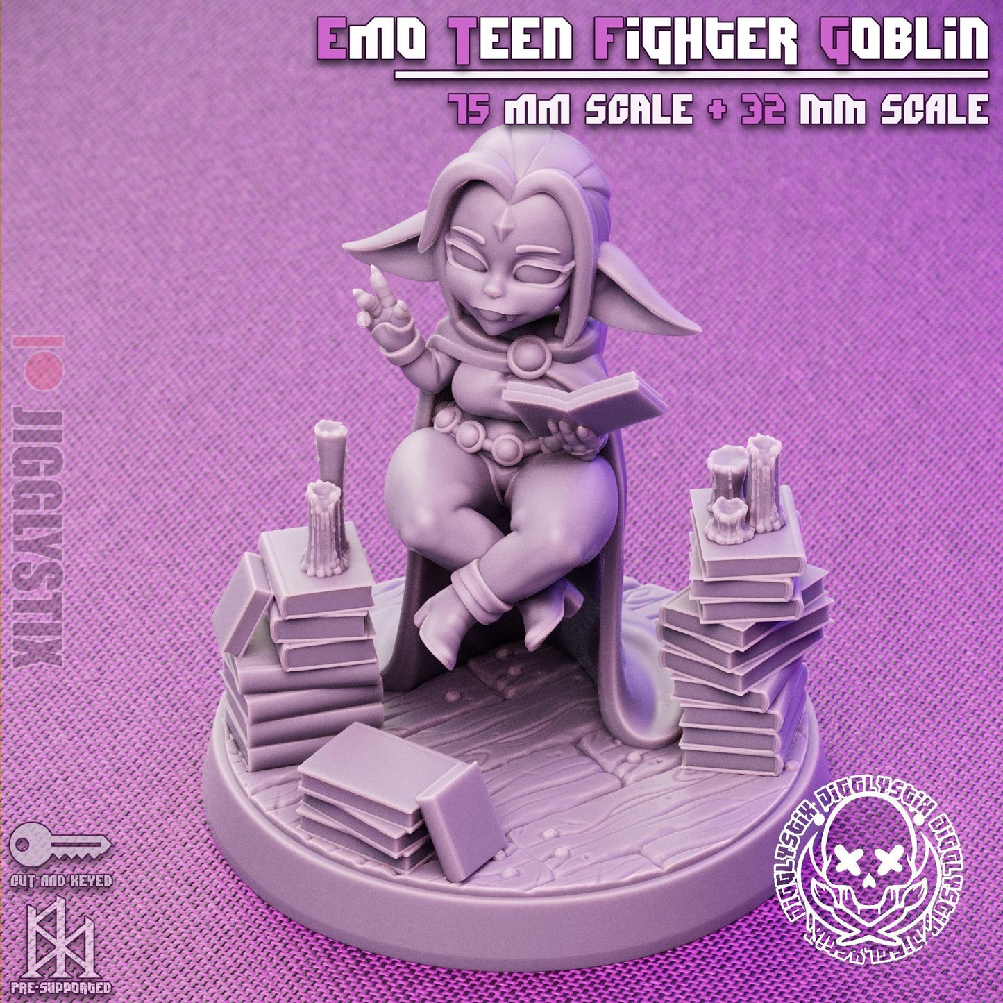 Emo Fighter Goblin Miniature | Jigglystix