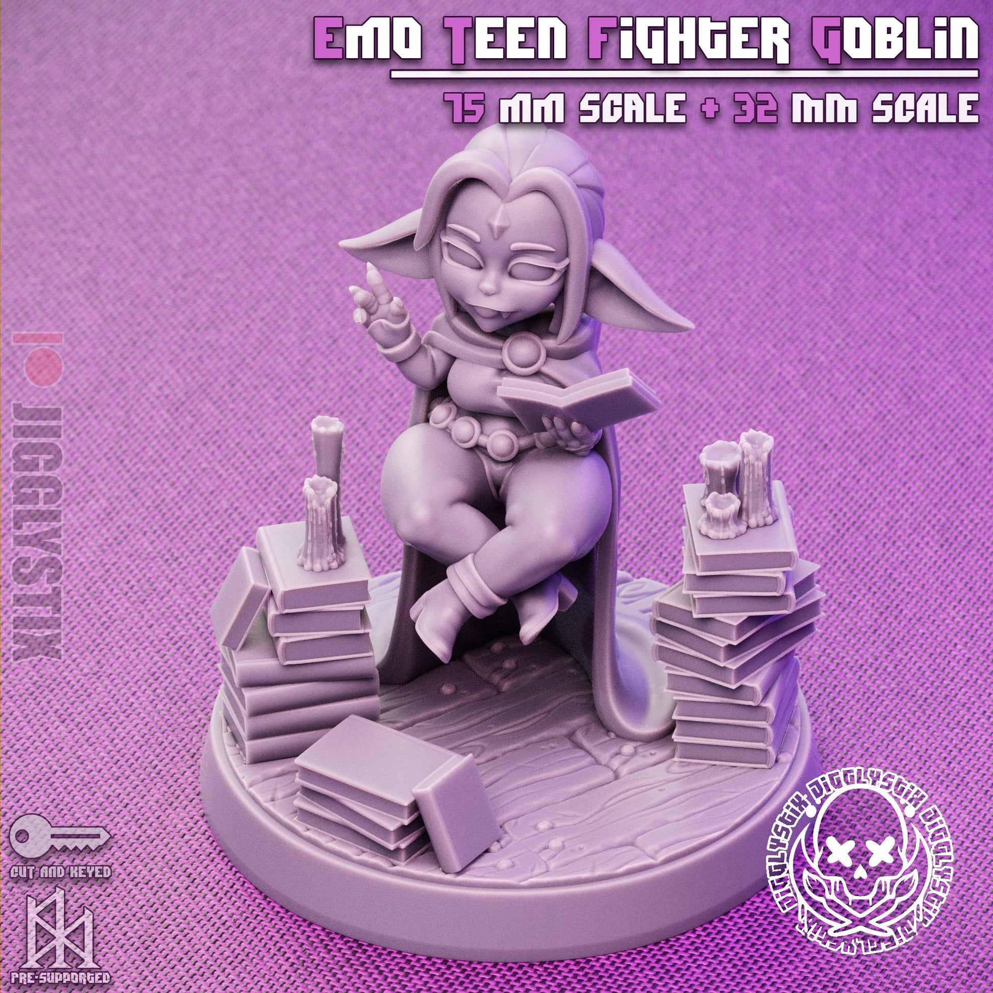 Emo Fighter Goblin Miniature | Jigglystix