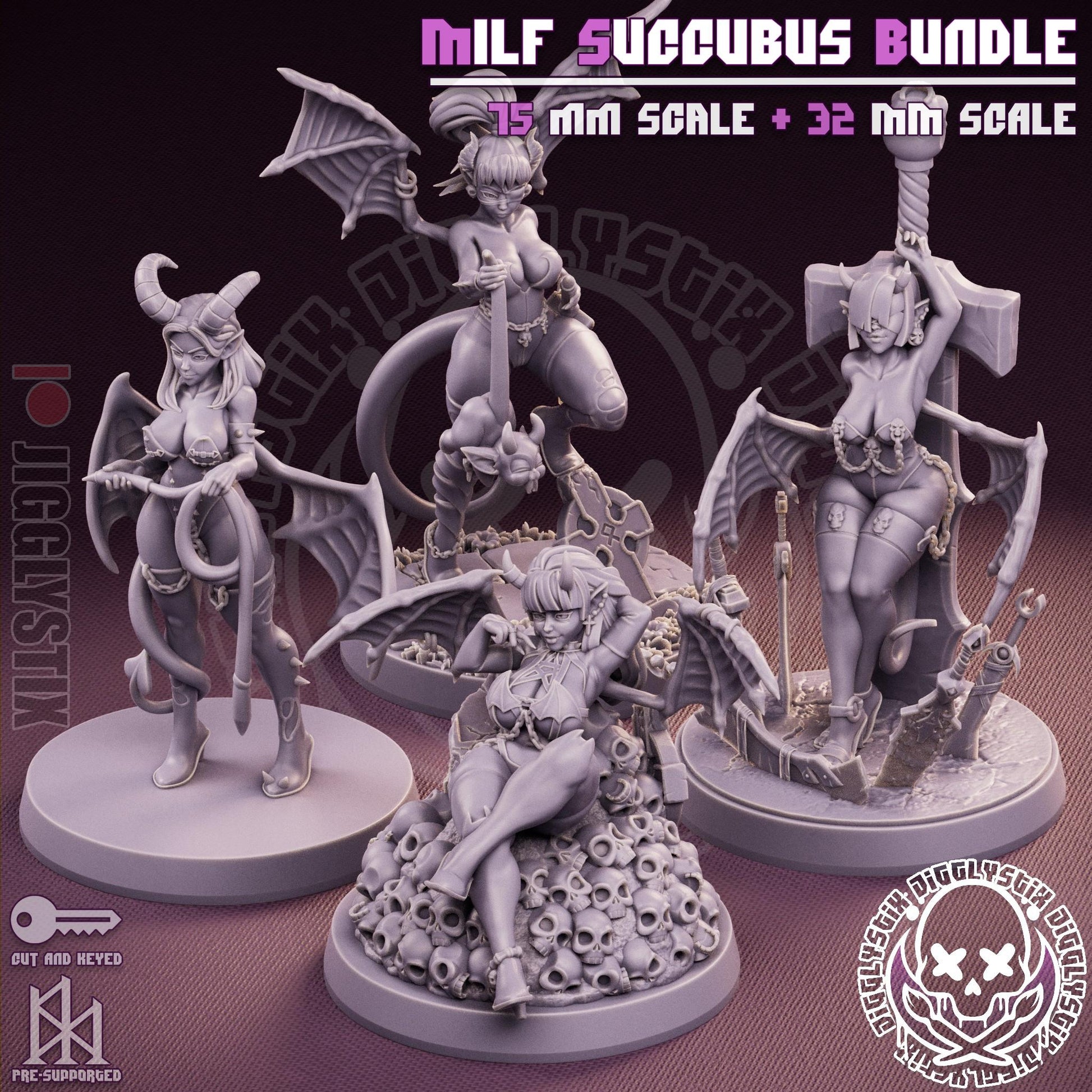 Milf Succubus Miniature Bundle | Jigglystix