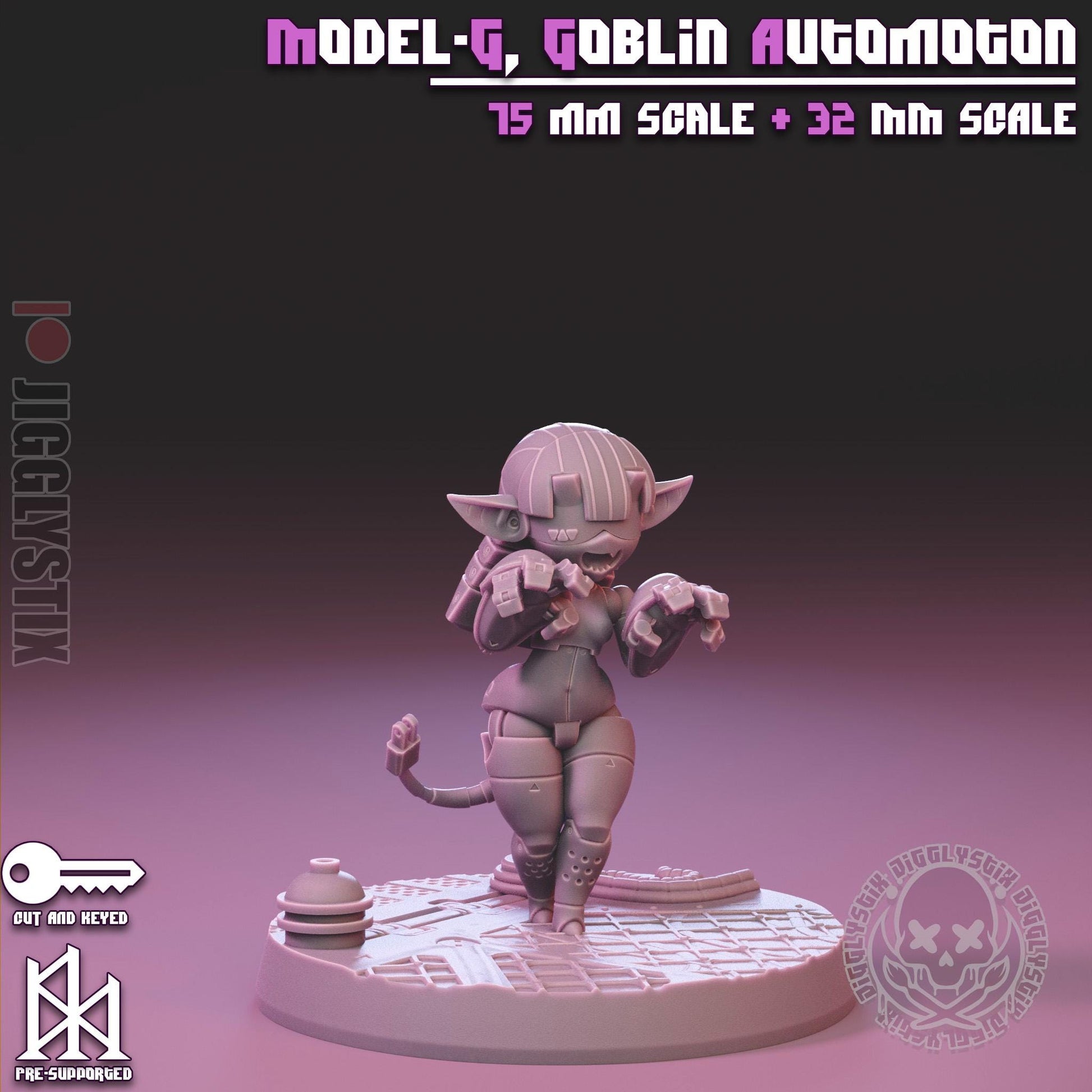 Model-G, Goblin Automaton Miniature | Jigglystix