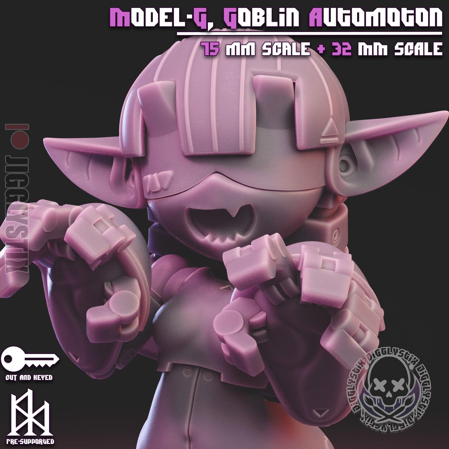 Model-G, Goblin Automaton Miniature | Jigglystix