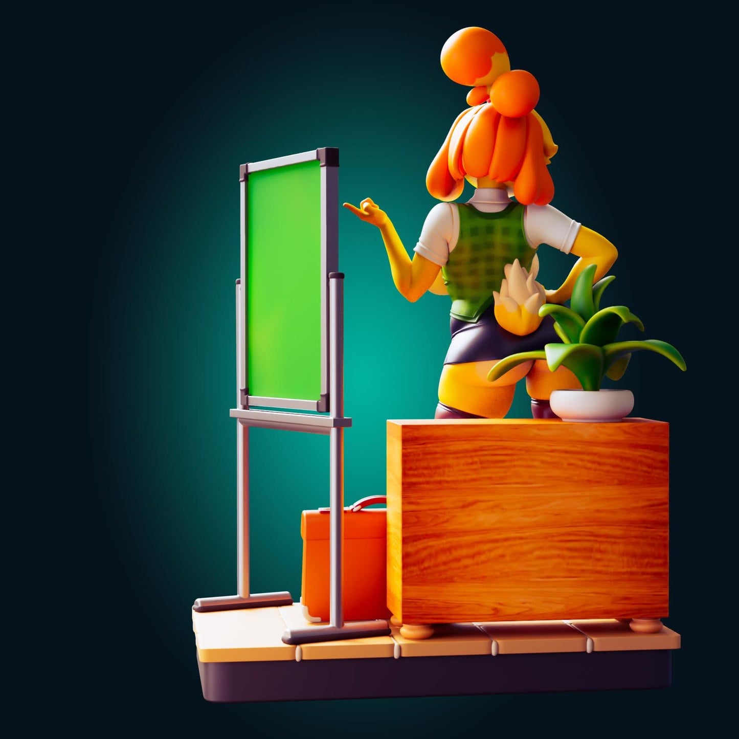 Dog Girl Model Kit | 3D Resin Printed Figurine | Officer Rhu