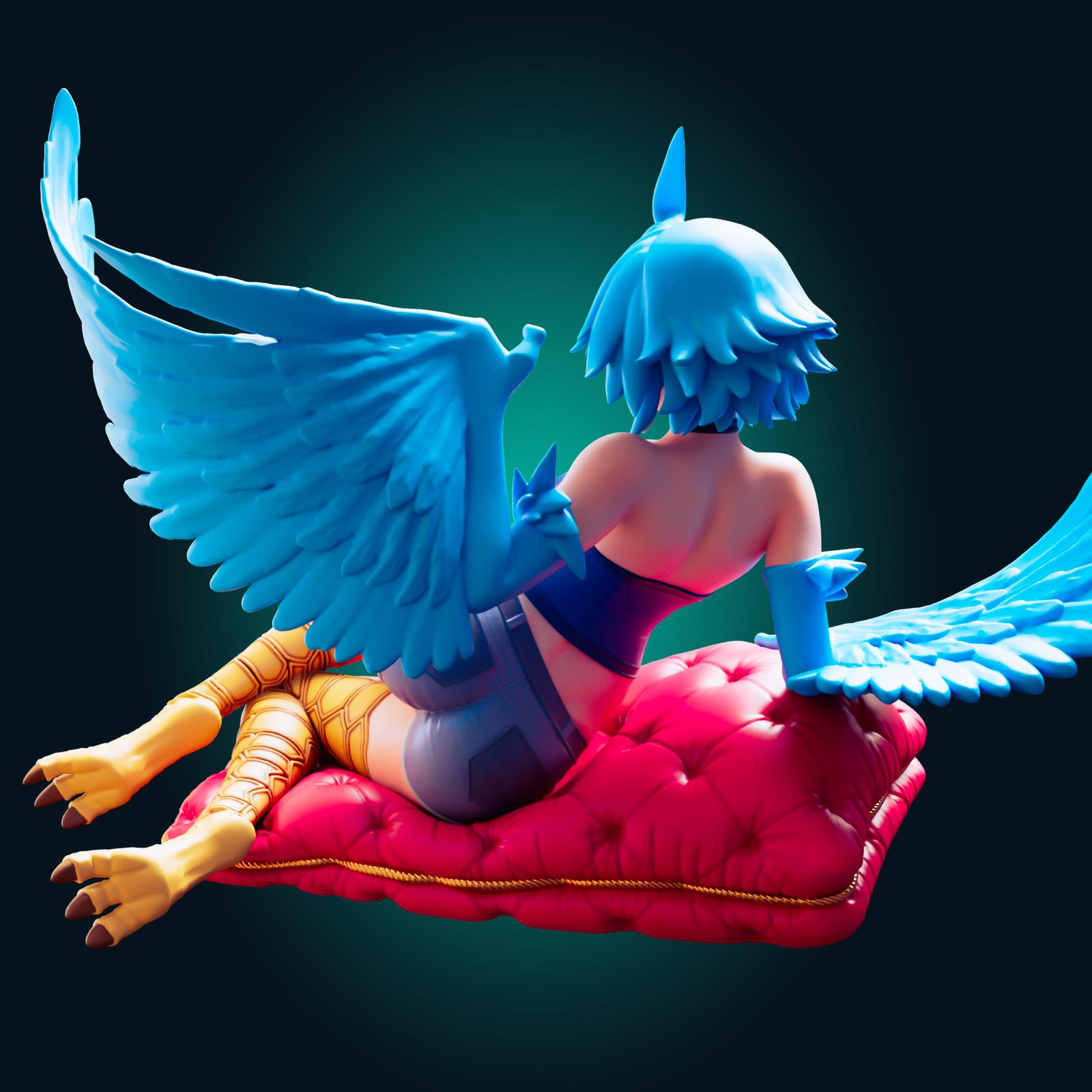 Harpy Girl Model Kit | 3D Resin Printed Figurine | Officer Rhu