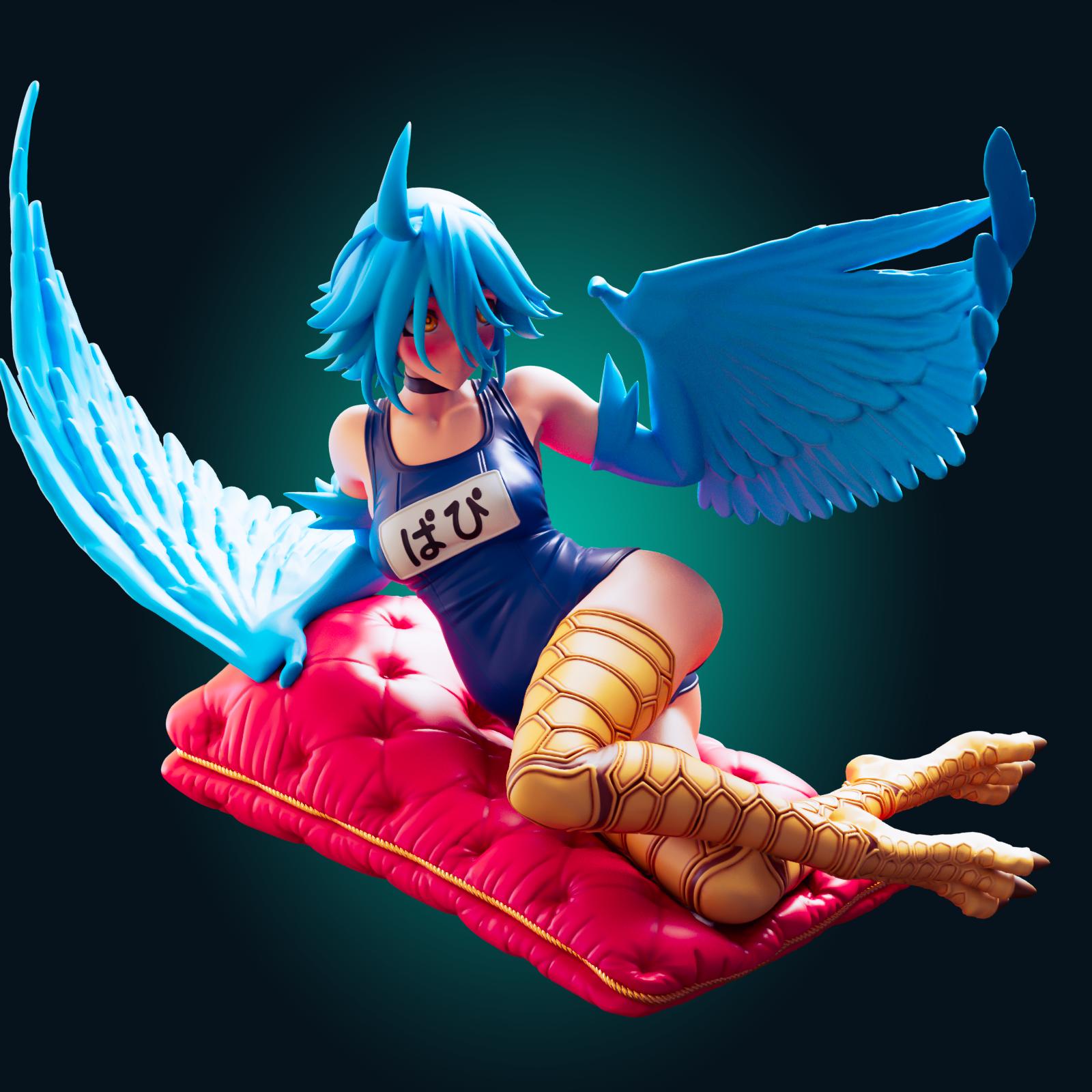 Harpy Girl Model Kit | 3D Resin Printed Figurine | Officer Rhu
