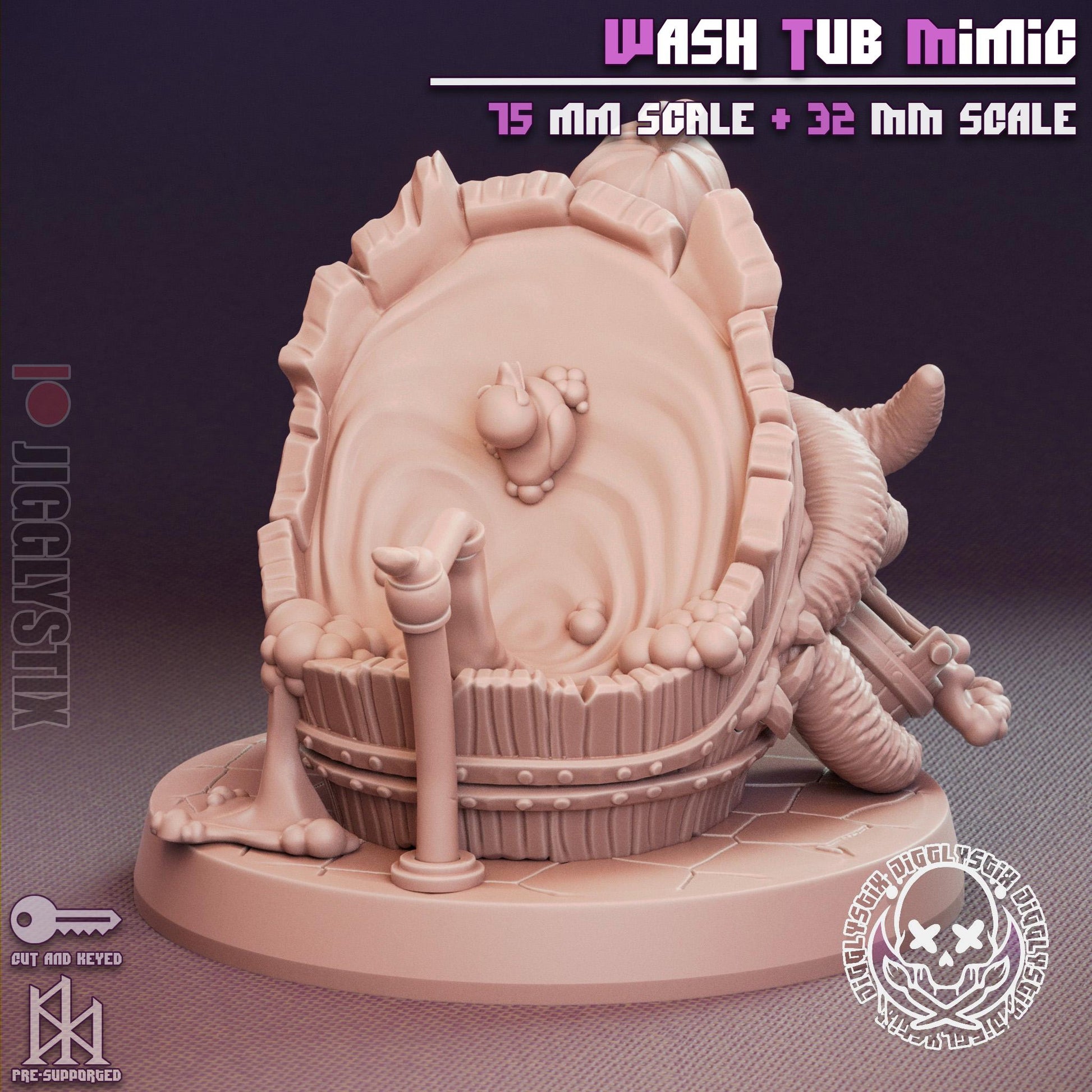 Wash Tub Mimic Miniature | Jigglystix
